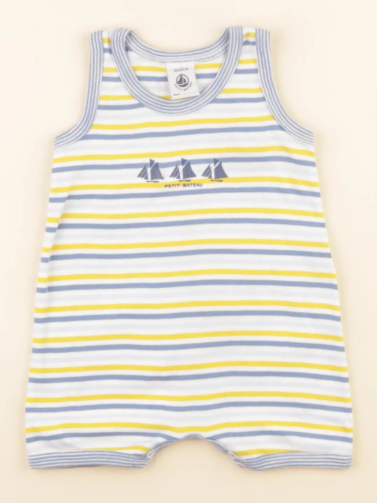 Petit Bateau - pyjama coton multicolore - 3 mois