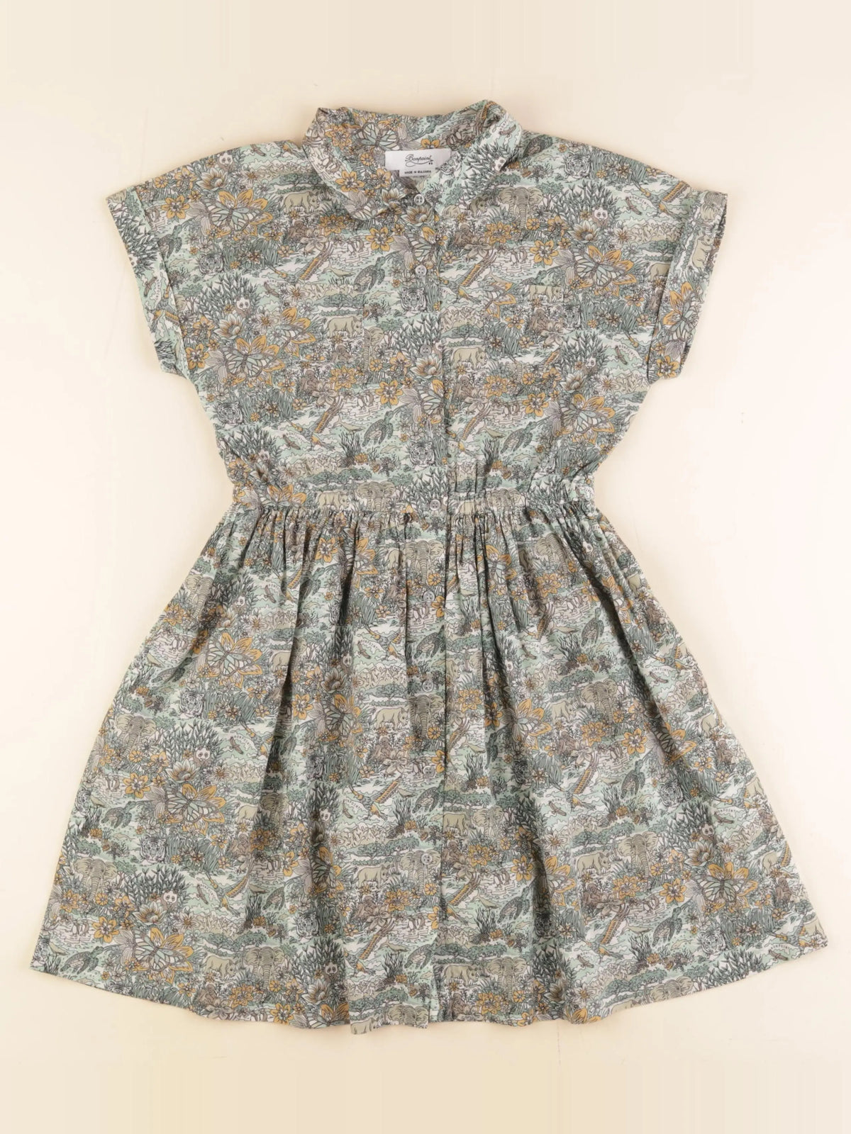 Bonpoint - robe vert - 10 ans