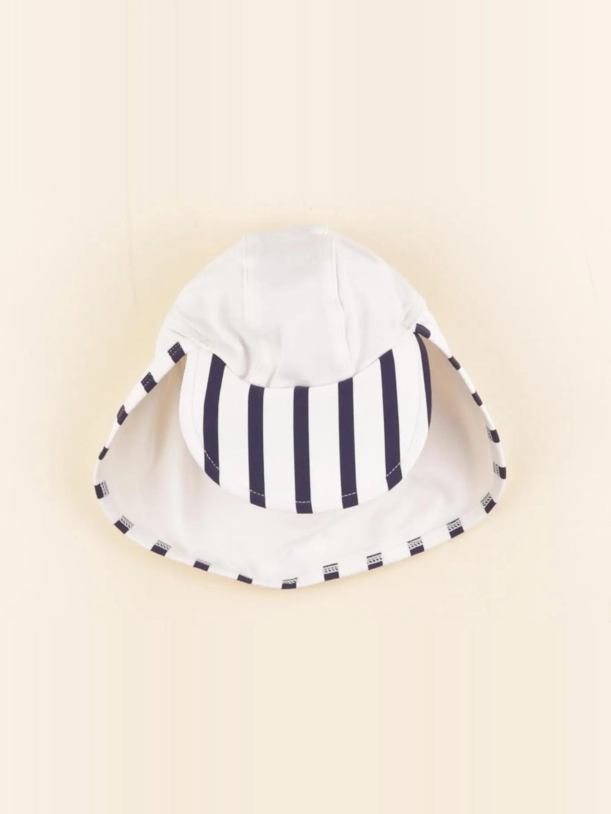 Les petits protégés - chapeau plage bleu, blanc - 0/6 mois