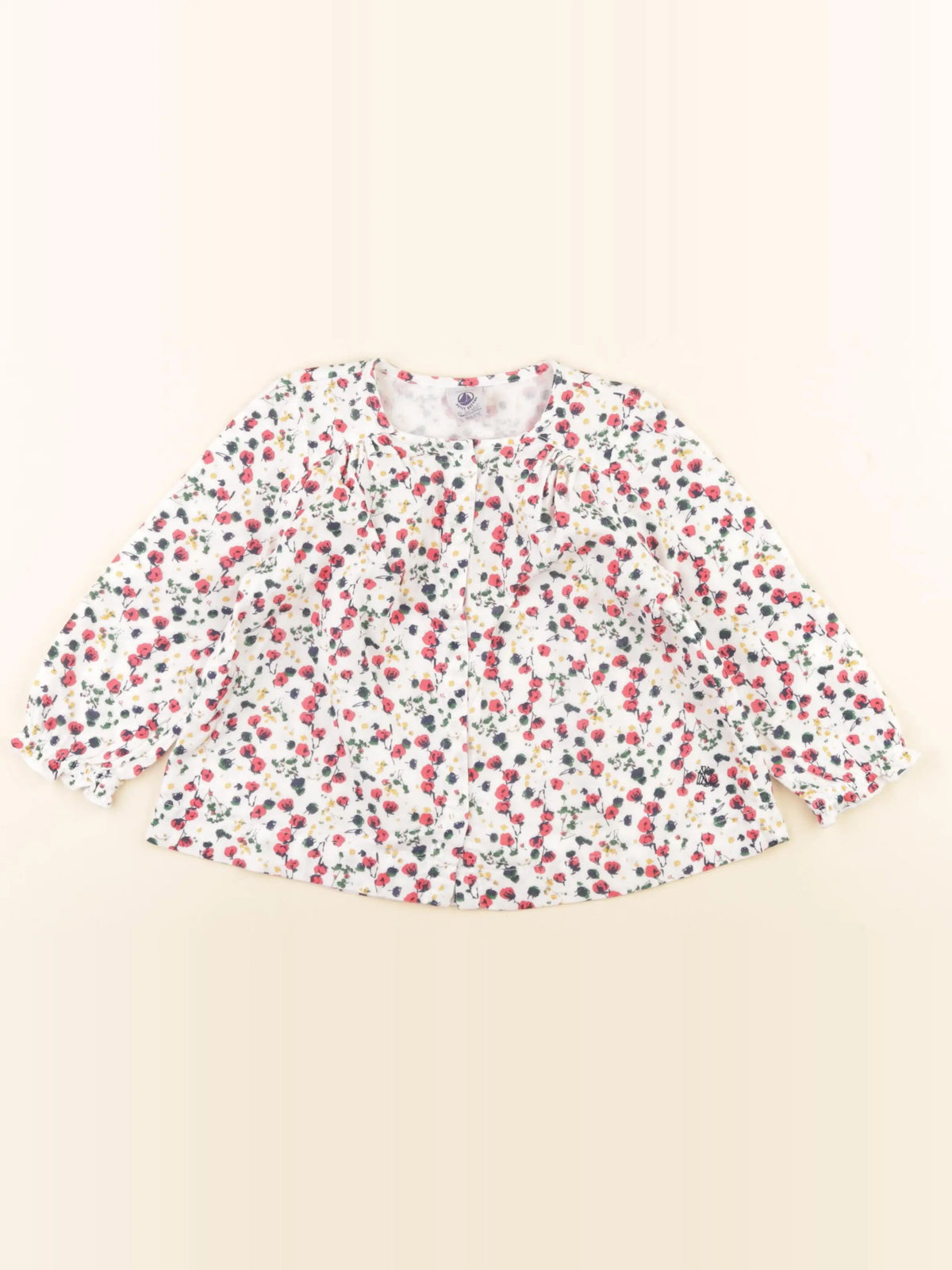 Petit Bateau - blouse multicolore - 24 mois