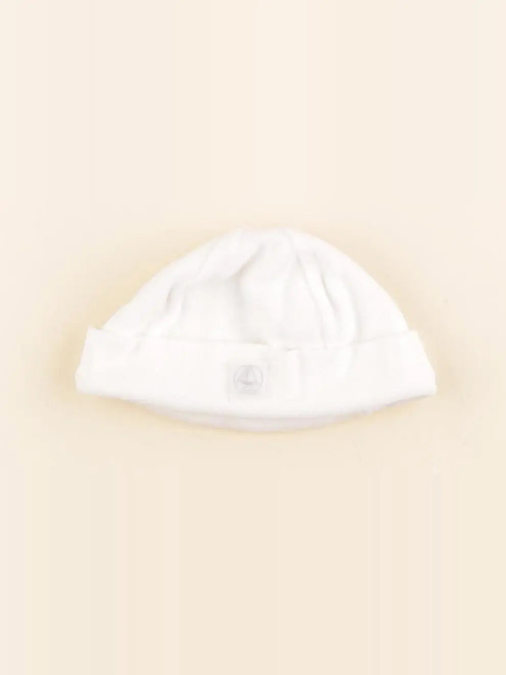 Petit Bateau - bonnet de naissance blanc - 0 mois