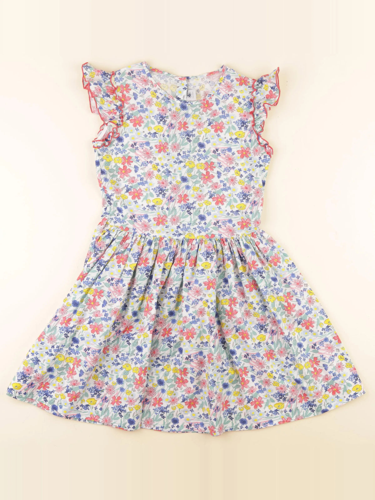 Petit Bateau - robe multicolore - 10 ans