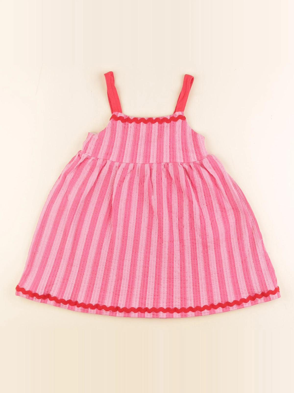 Jacadi - robe rose, rouge - 5 ans