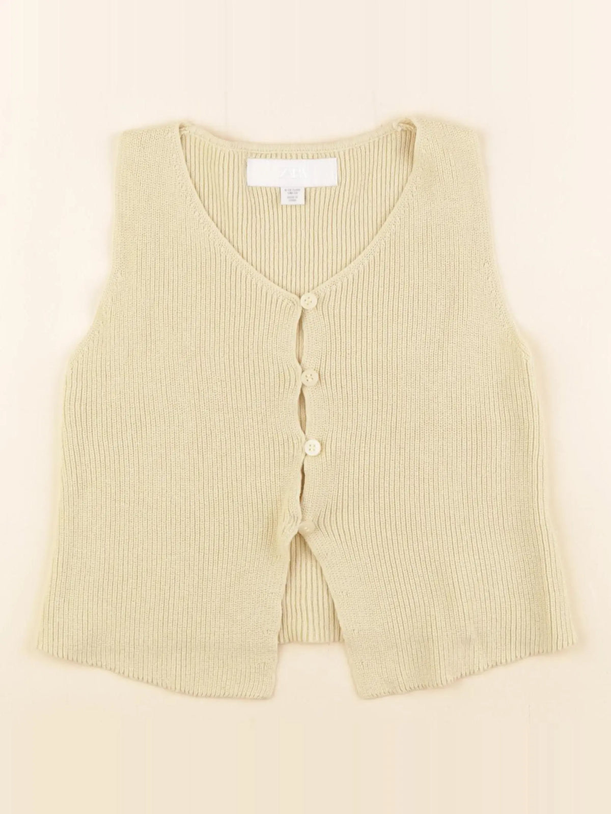 Zara - gilet jaune - 9/10 ans