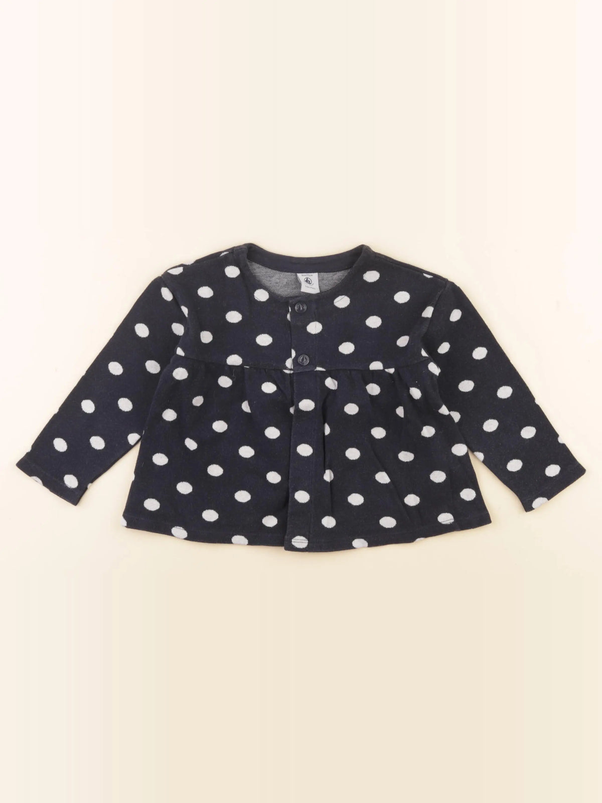 Petit Bateau - sweat bleu - 36 mois