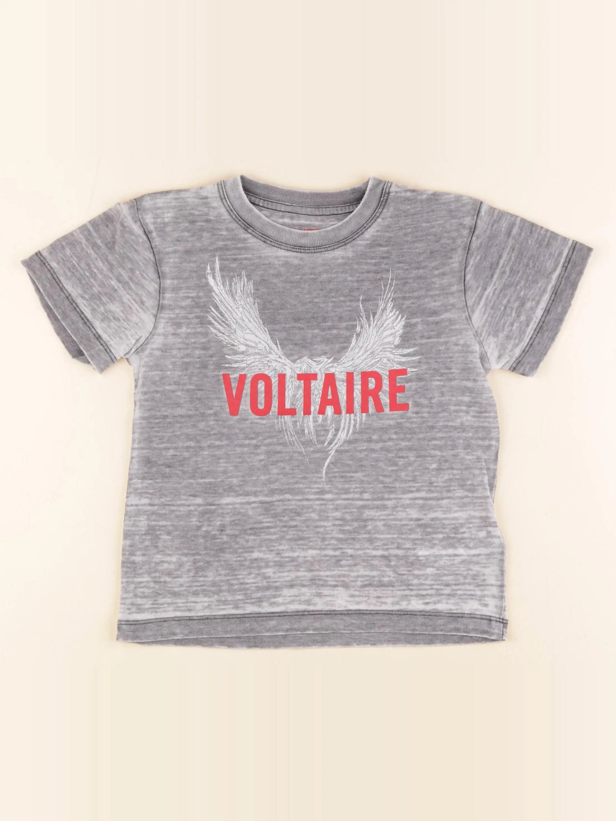 Zadig & Voltaire - tee-shirt gris - 6 ans