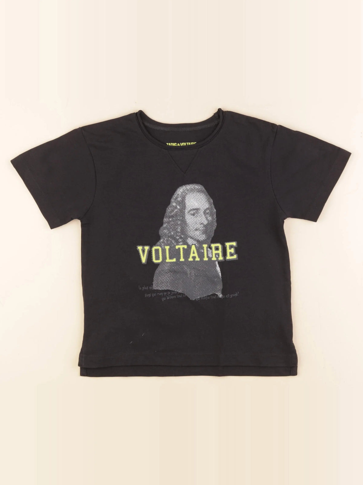 Zadig & Voltaire - tee-shirt noir - 6 ans