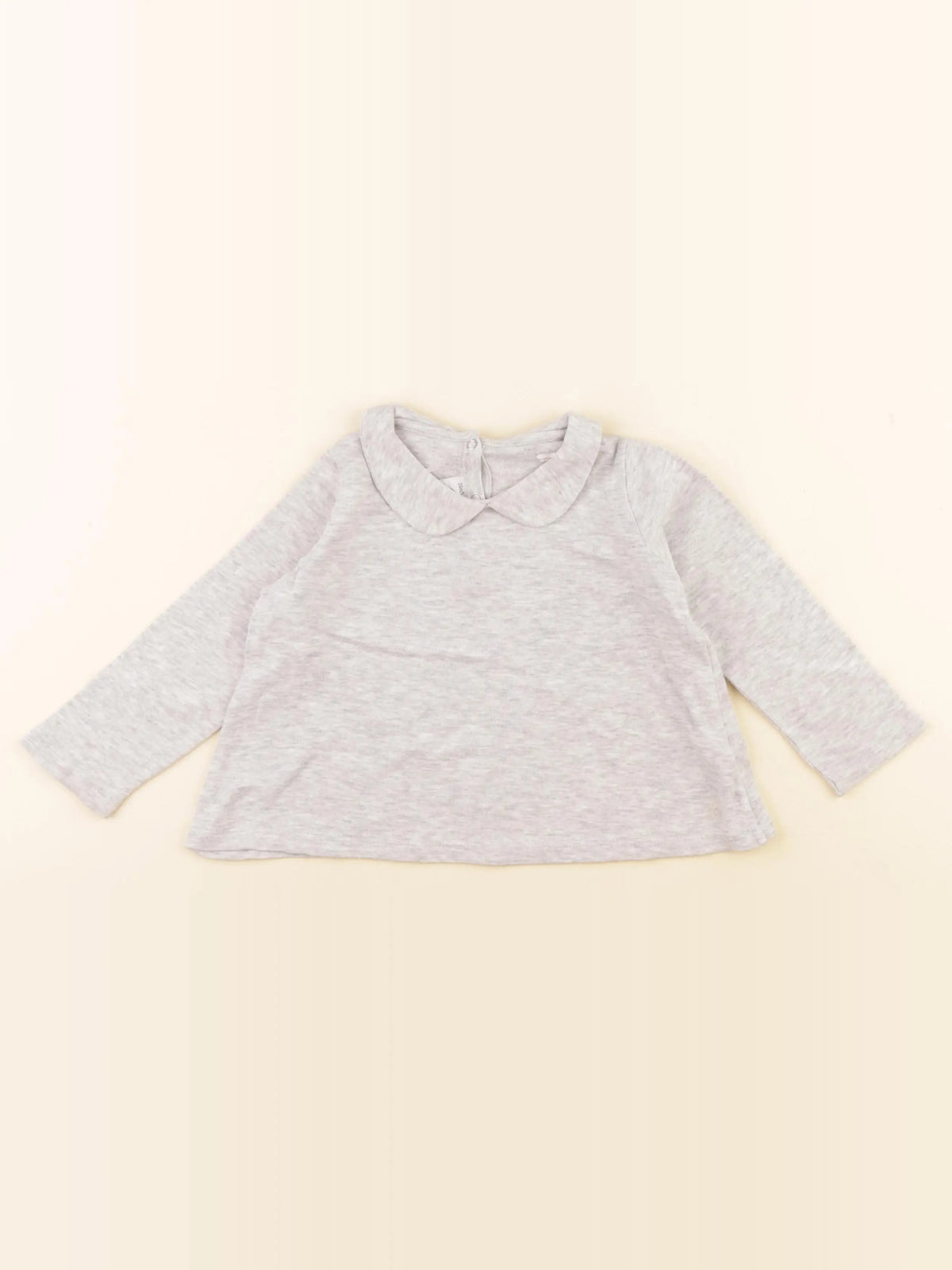 Petit Bateau - tee-shirt gris - 24 mois