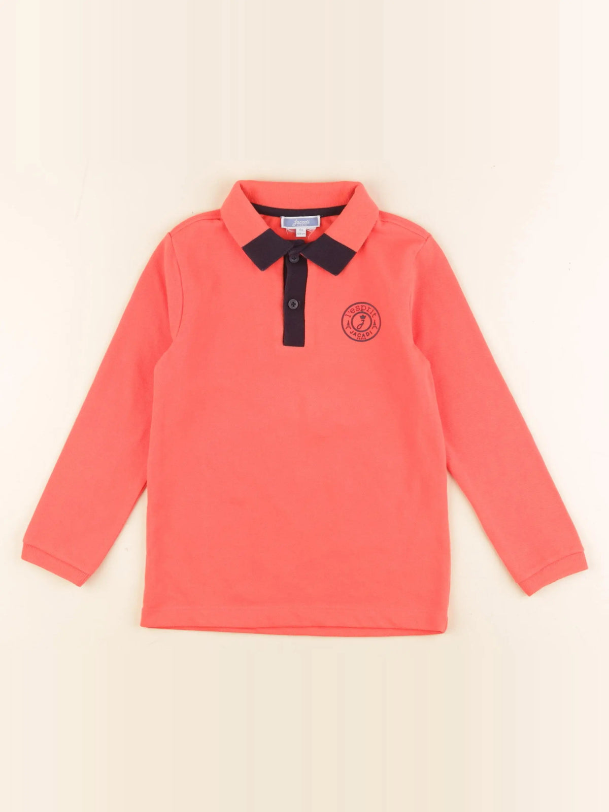 Jacadi - polo orange - 4 ans