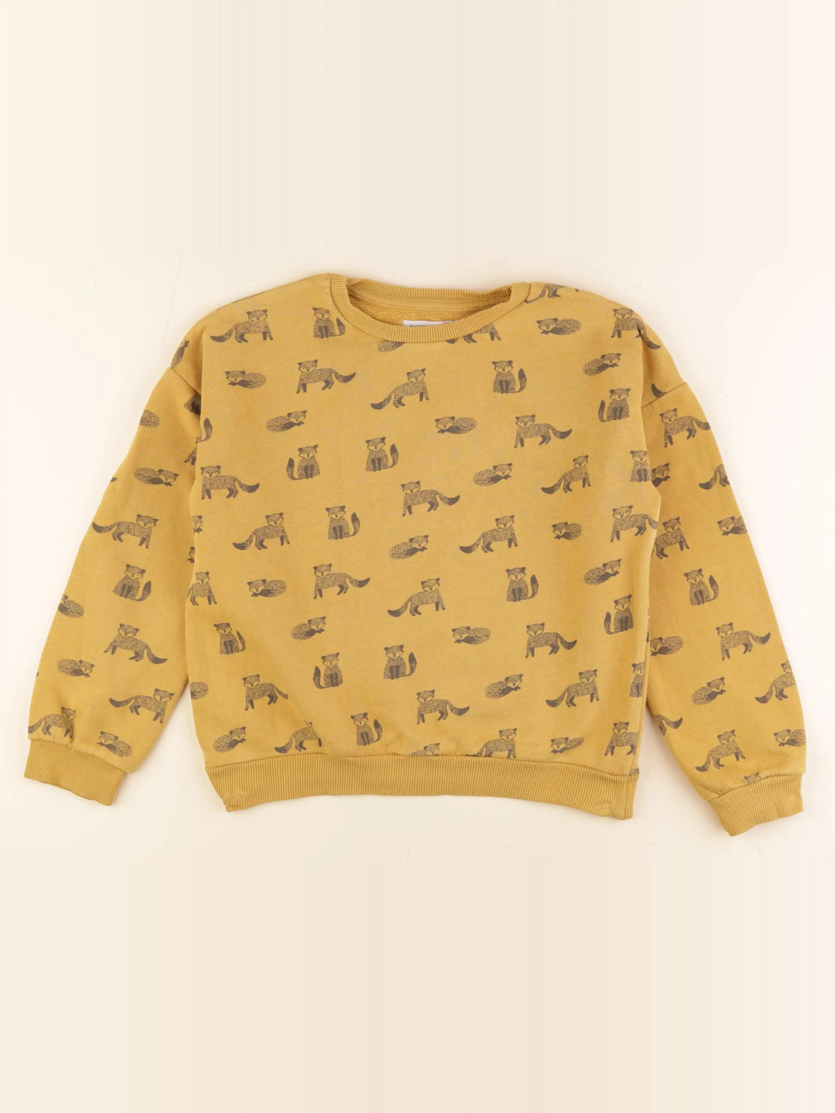 Monoprix - sweat jaune - 10 ans