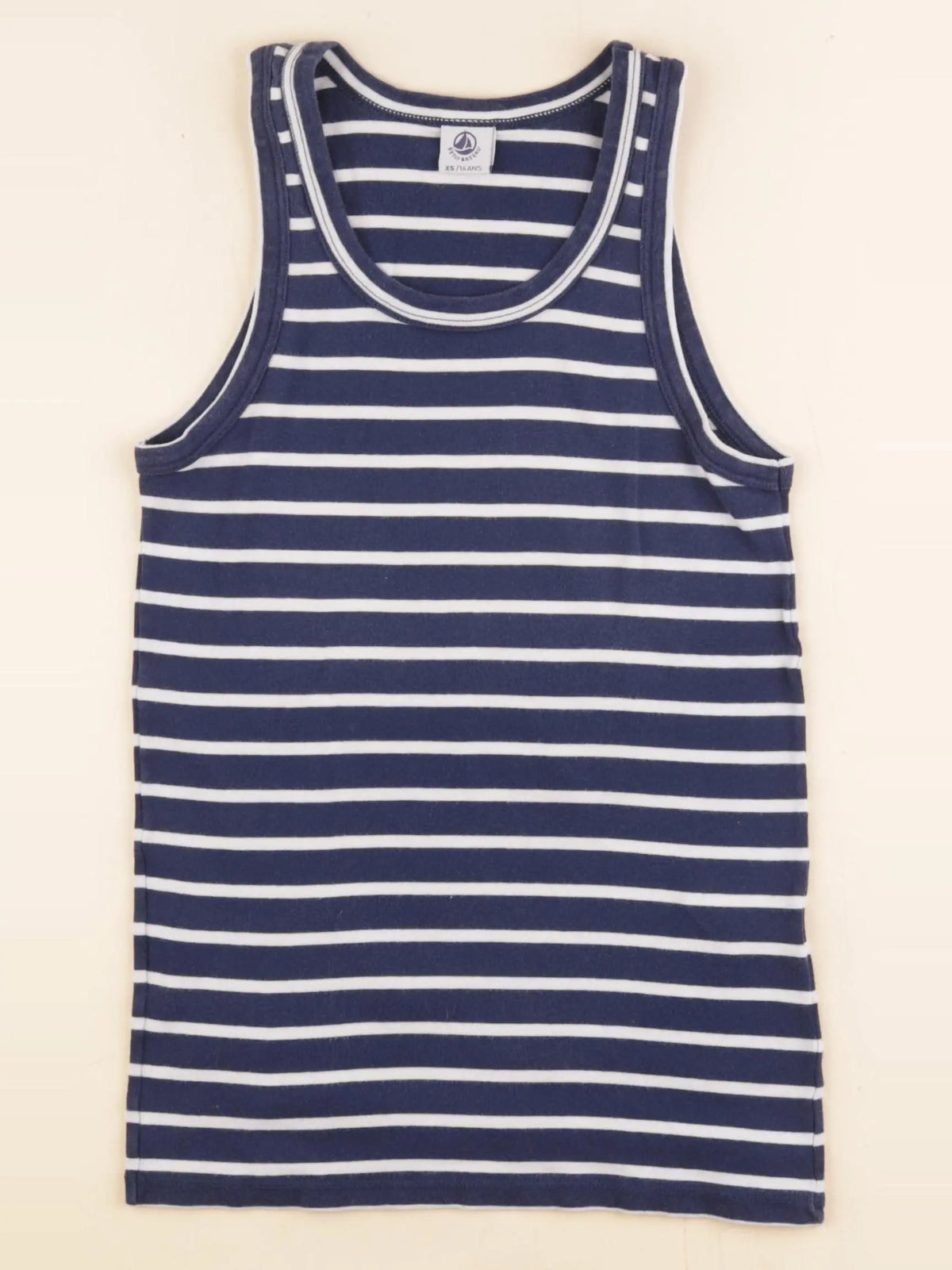 Petit Bateau - maillot de corps coton bleu - 14 ans