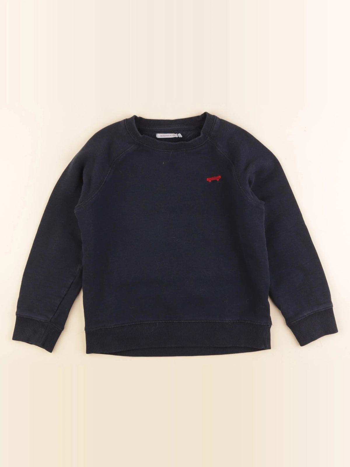 Monoprix - sweat bleu - 8 ans
