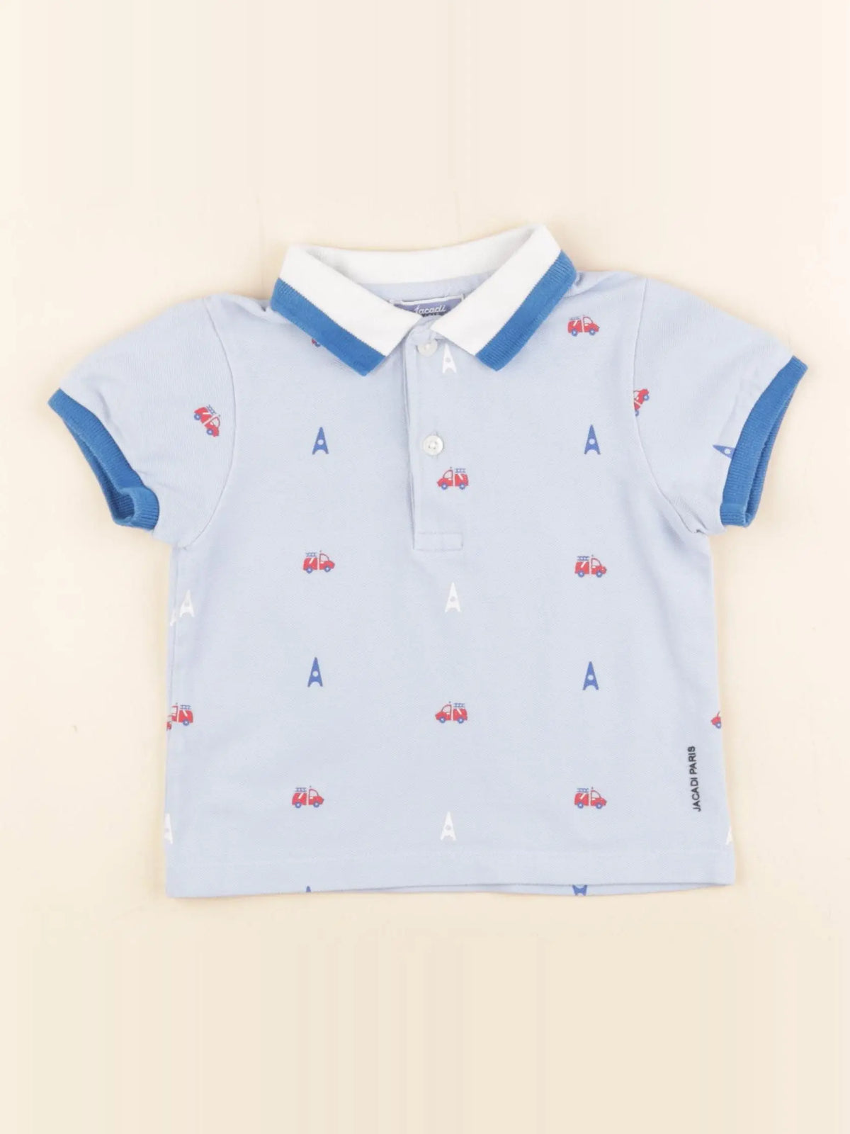 Jacadi - polo bleu - 24 mois