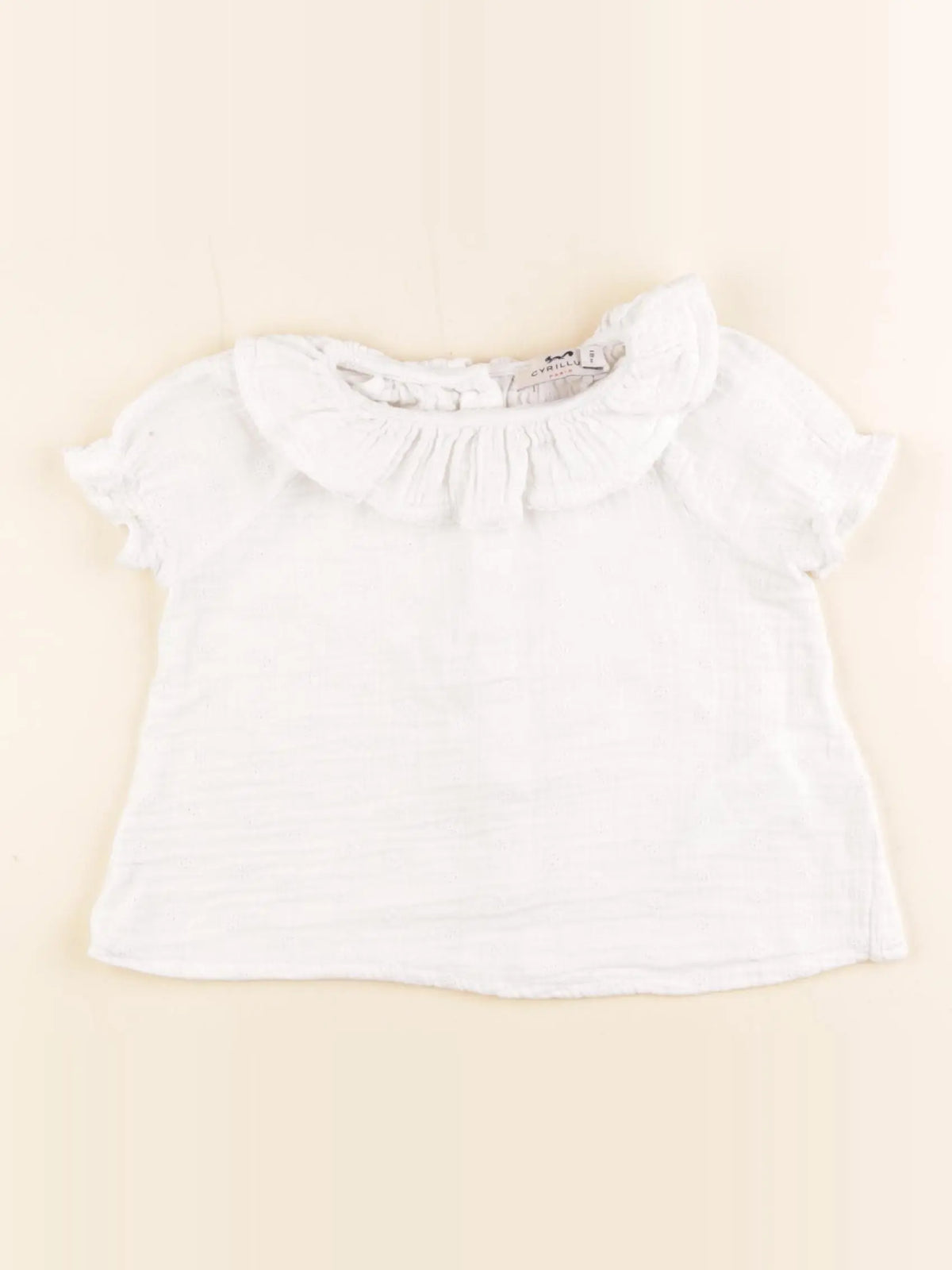 Cyrillus - blouse blanc - 18 mois
