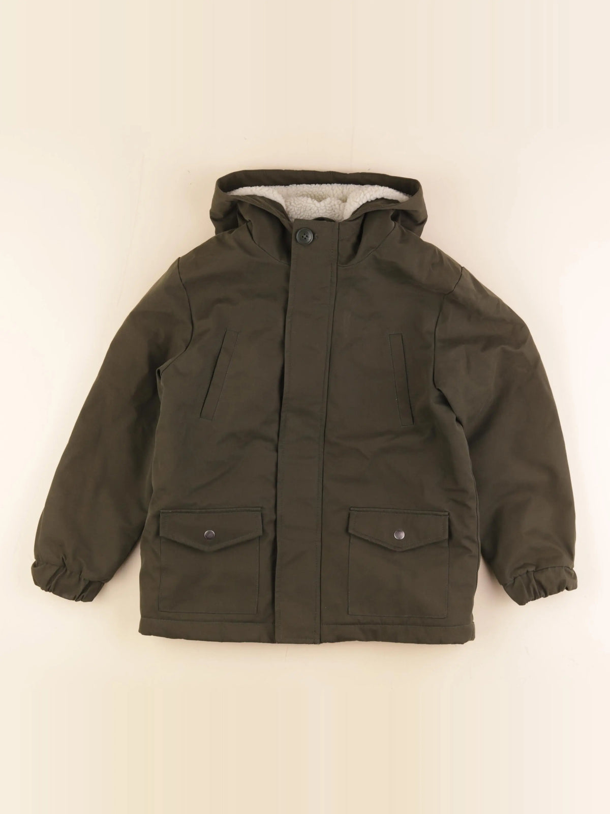 Monoprix - parka vert - 8 ans