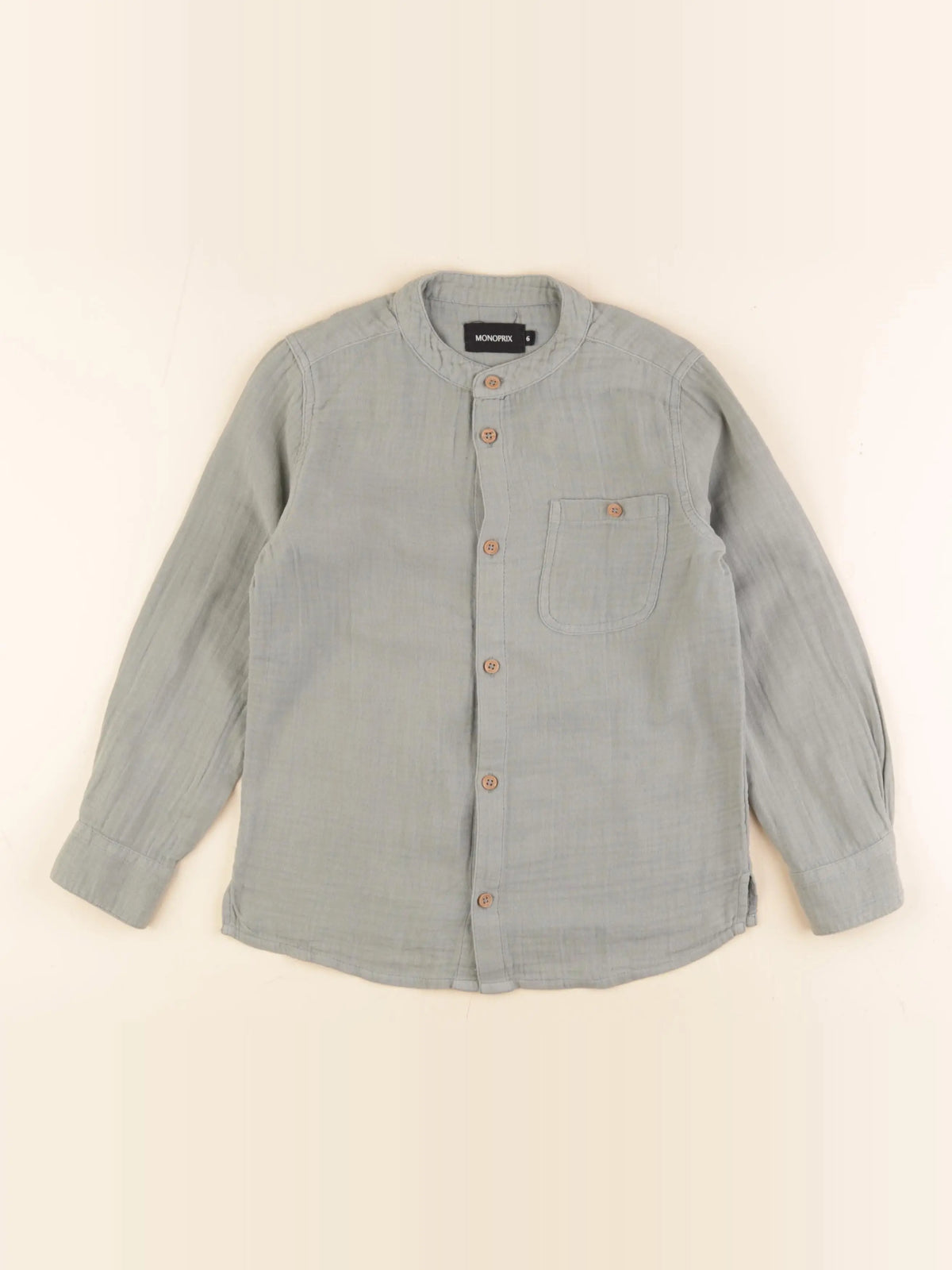 Monoprix - chemise vert - 6 ans