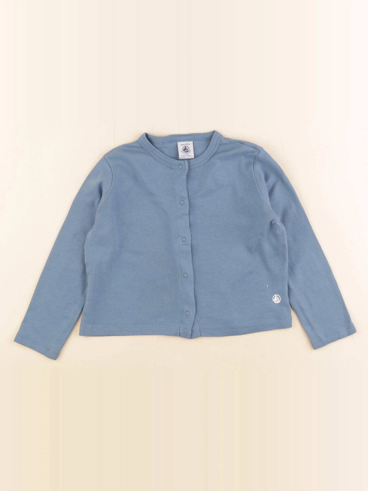 Petit Bateau - tee-shirt bleu - 3 ans