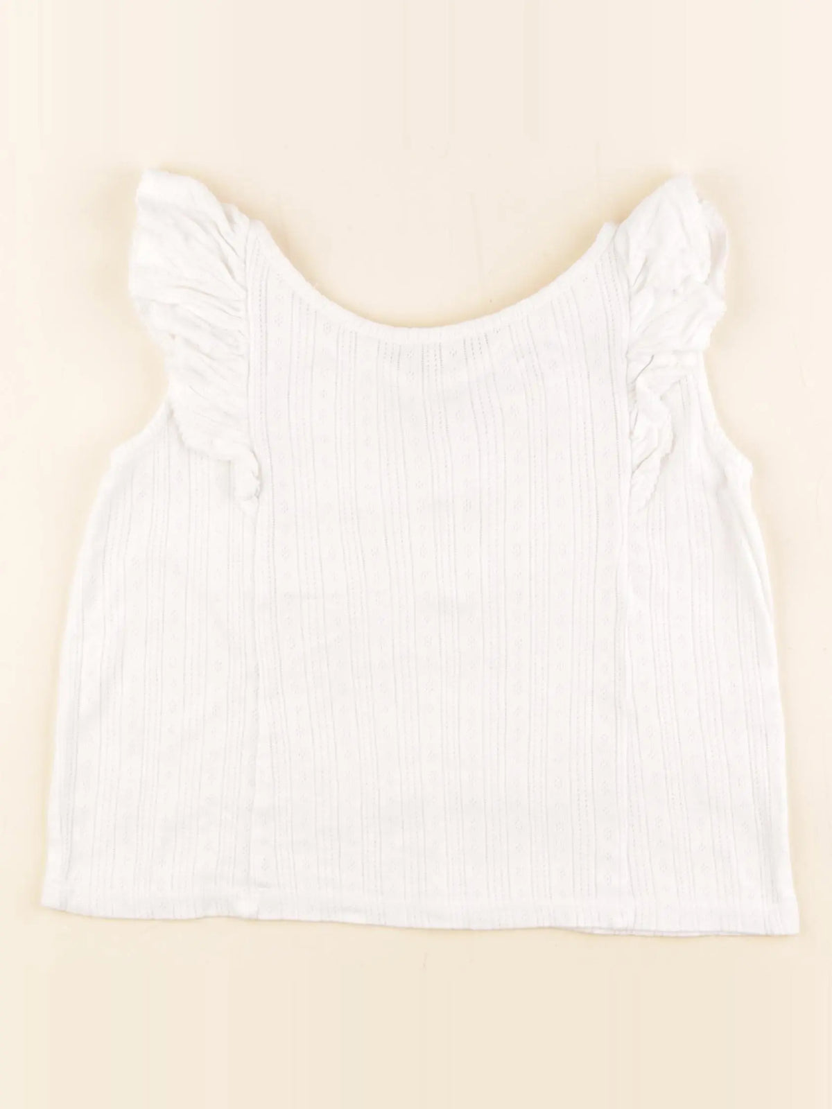 Vertbaudet - débardeur blanc - 4 ans