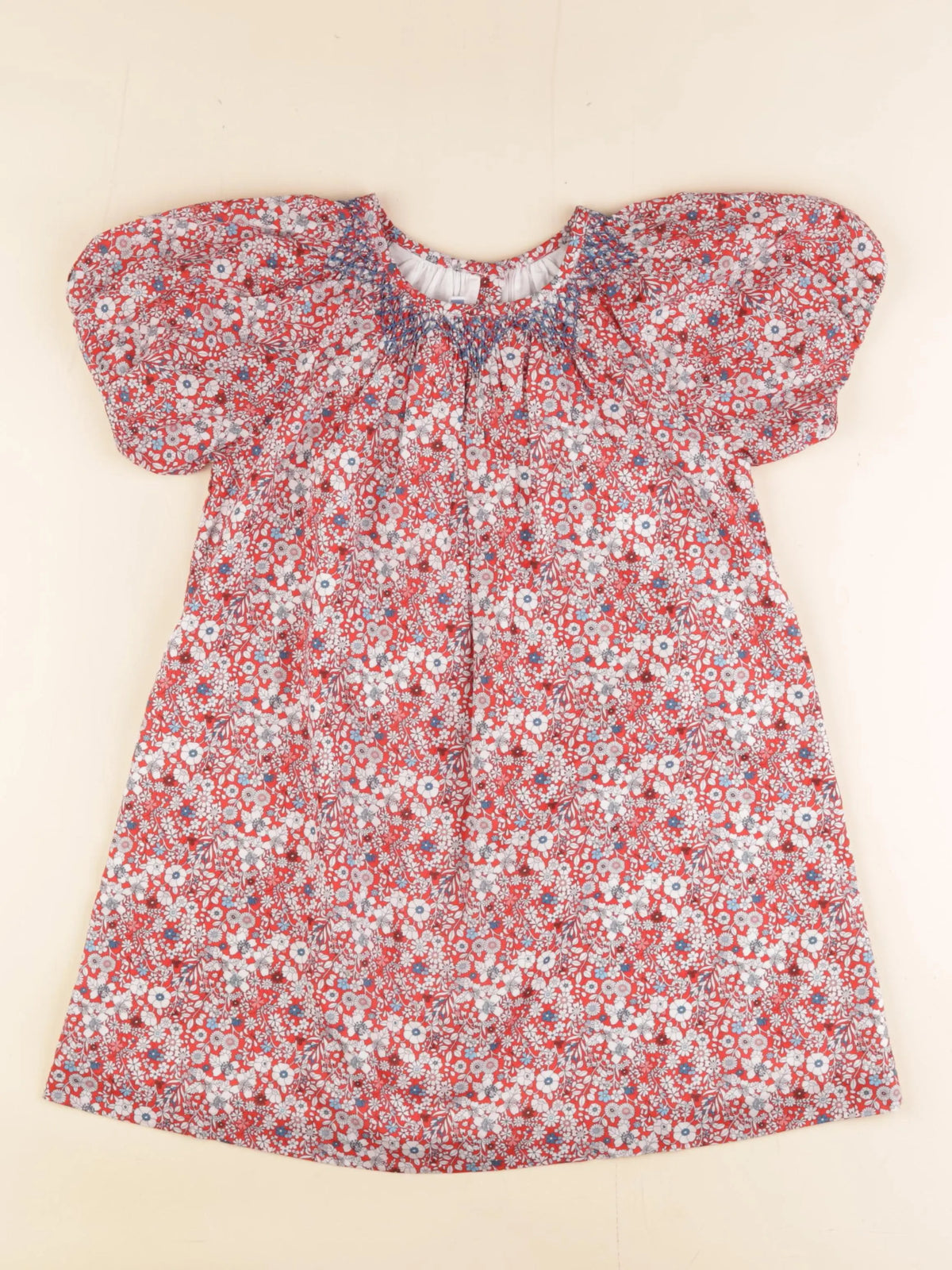 Jacadi - robe liberty rouge - 6 ans