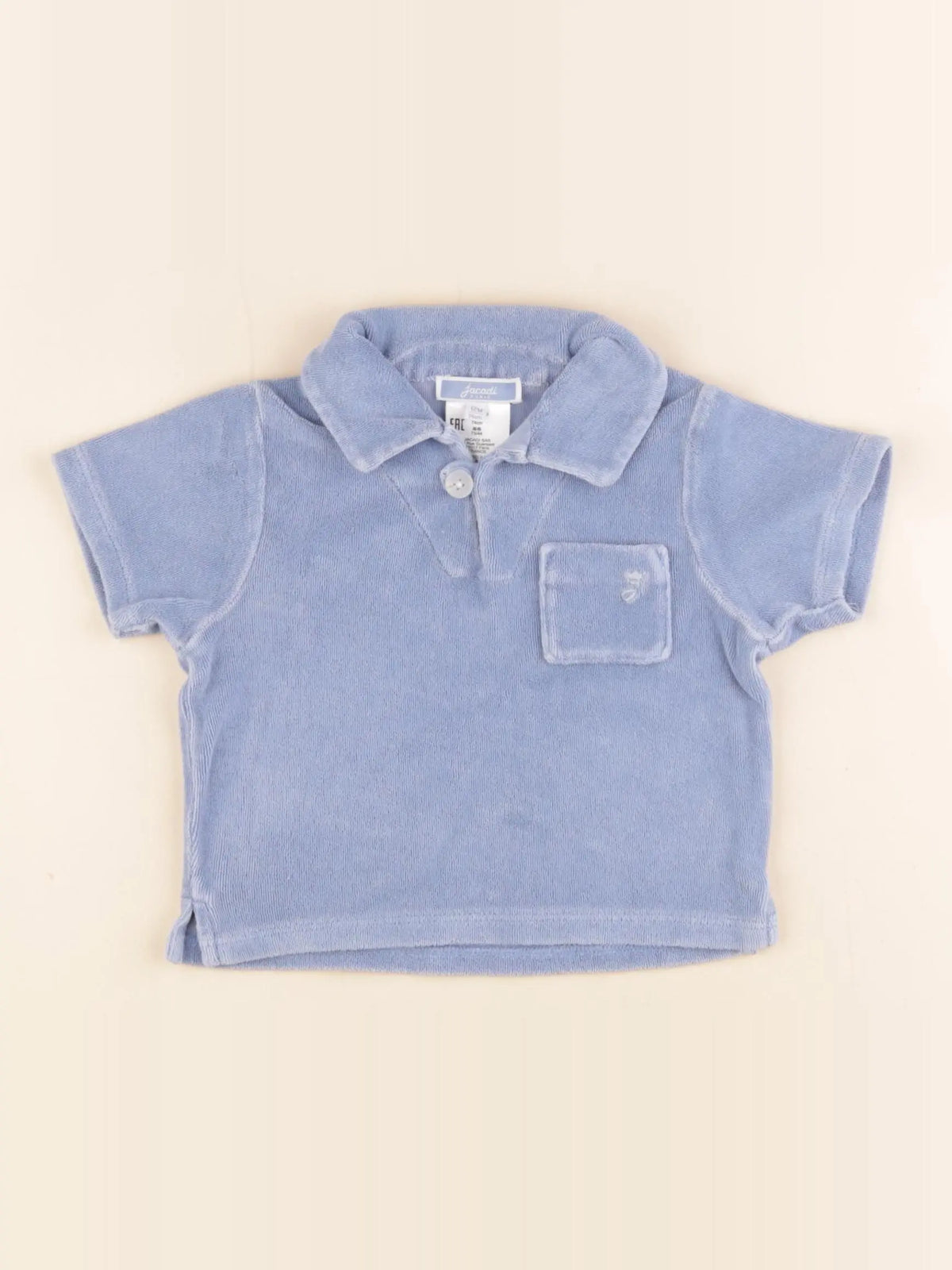 Jacadi - polo bleu - 12 mois