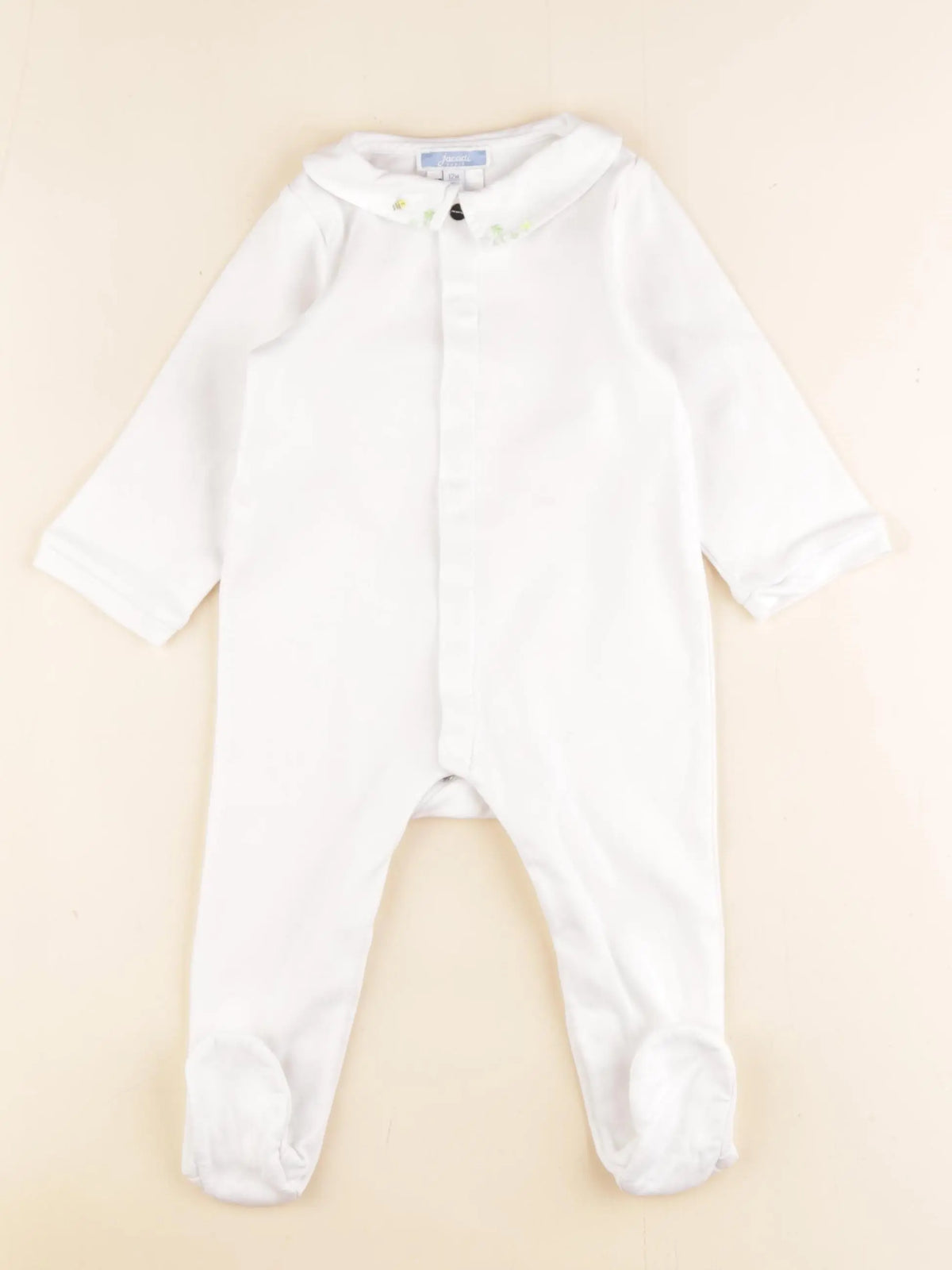 Jacadi - pyjama coton blanc - 12 mois