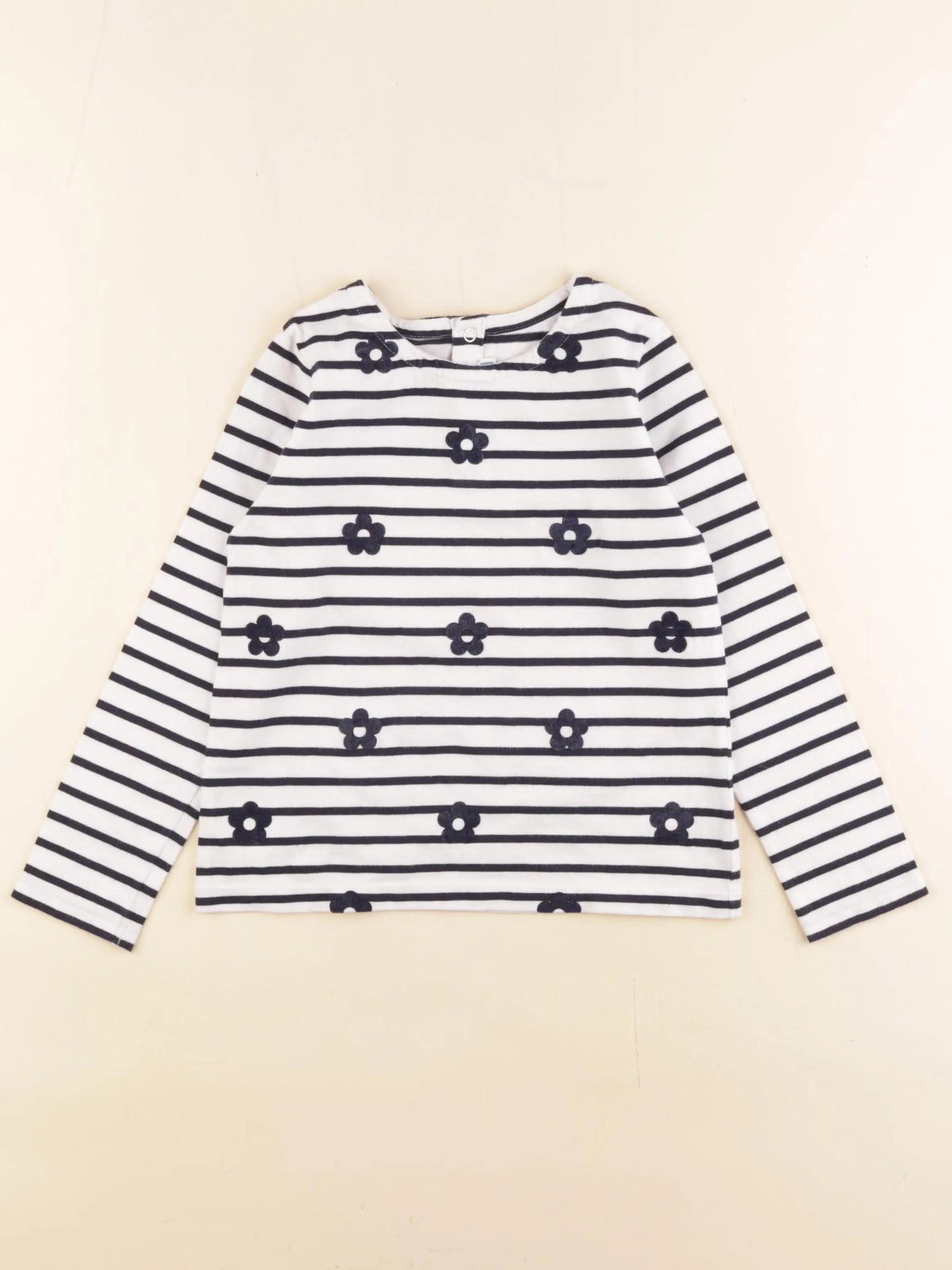 Jacadi - tee-shirt bleu, blanc - 6 ans