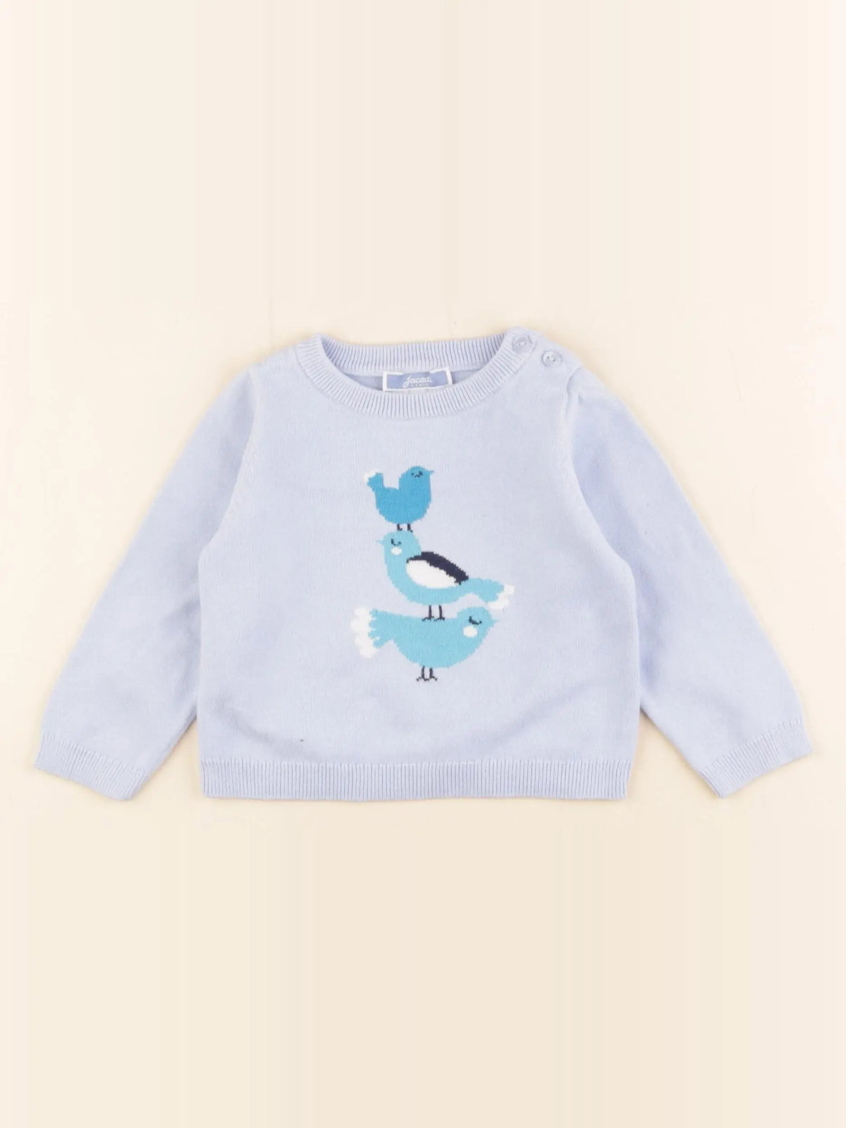 Jacadi - pull bleu - 12 mois