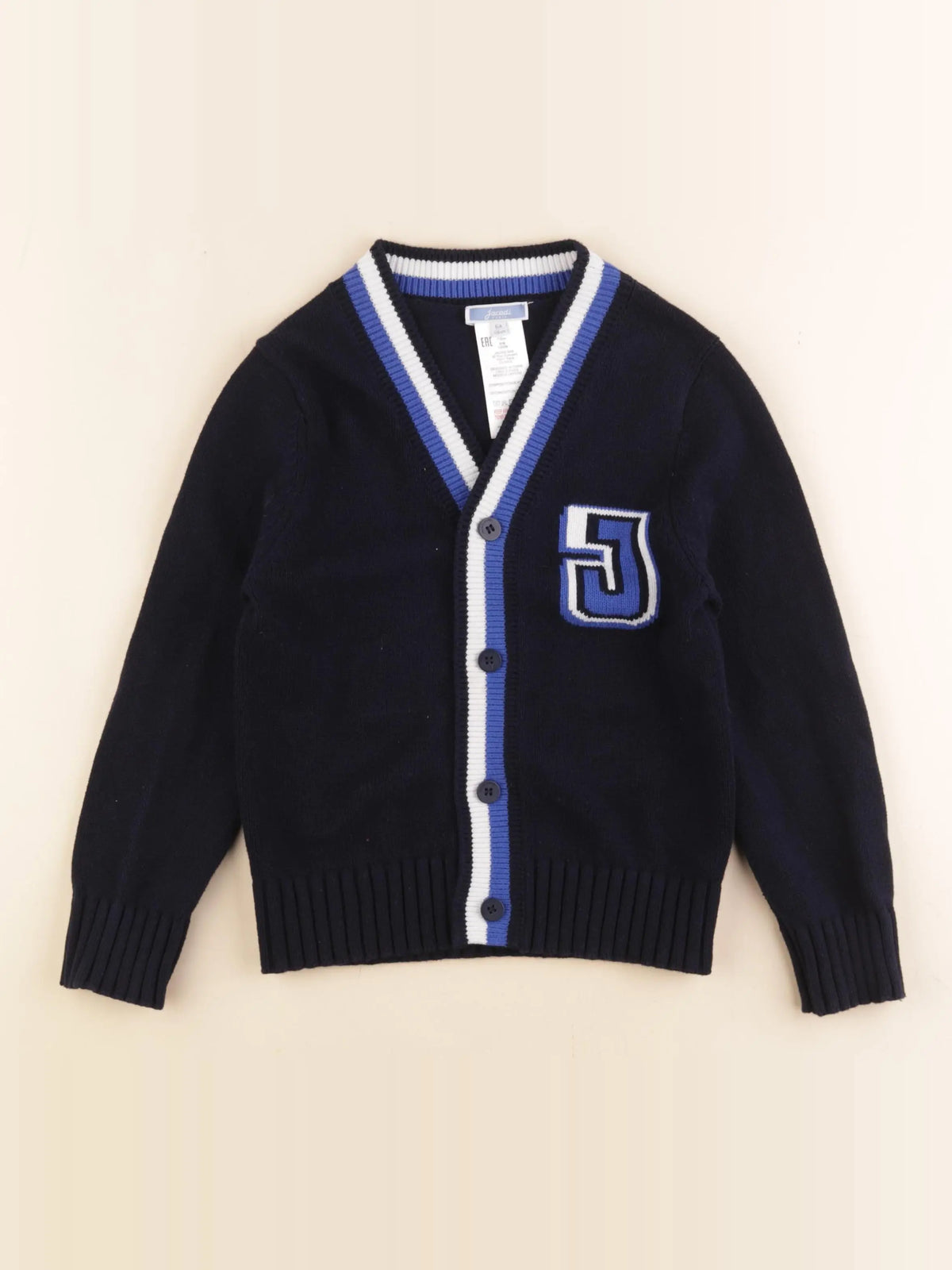 Jacadi - gilet bleu - 6 ans