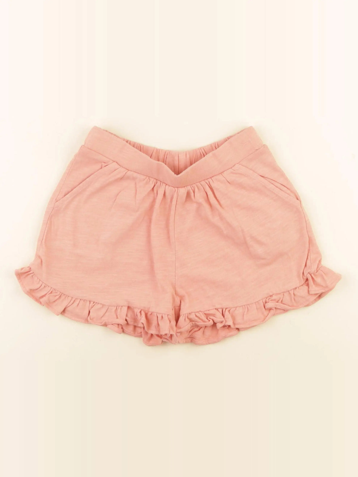 Vertbaudet - short orange - 8 ans
