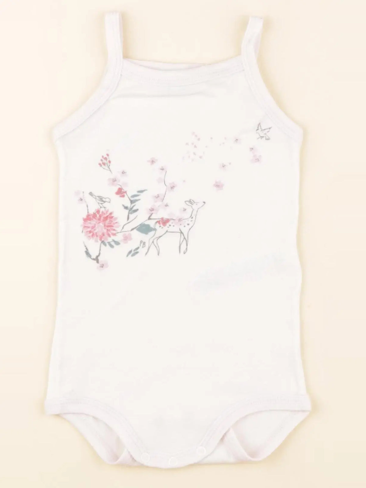 Petit Bateau - body blanc - 9 mois