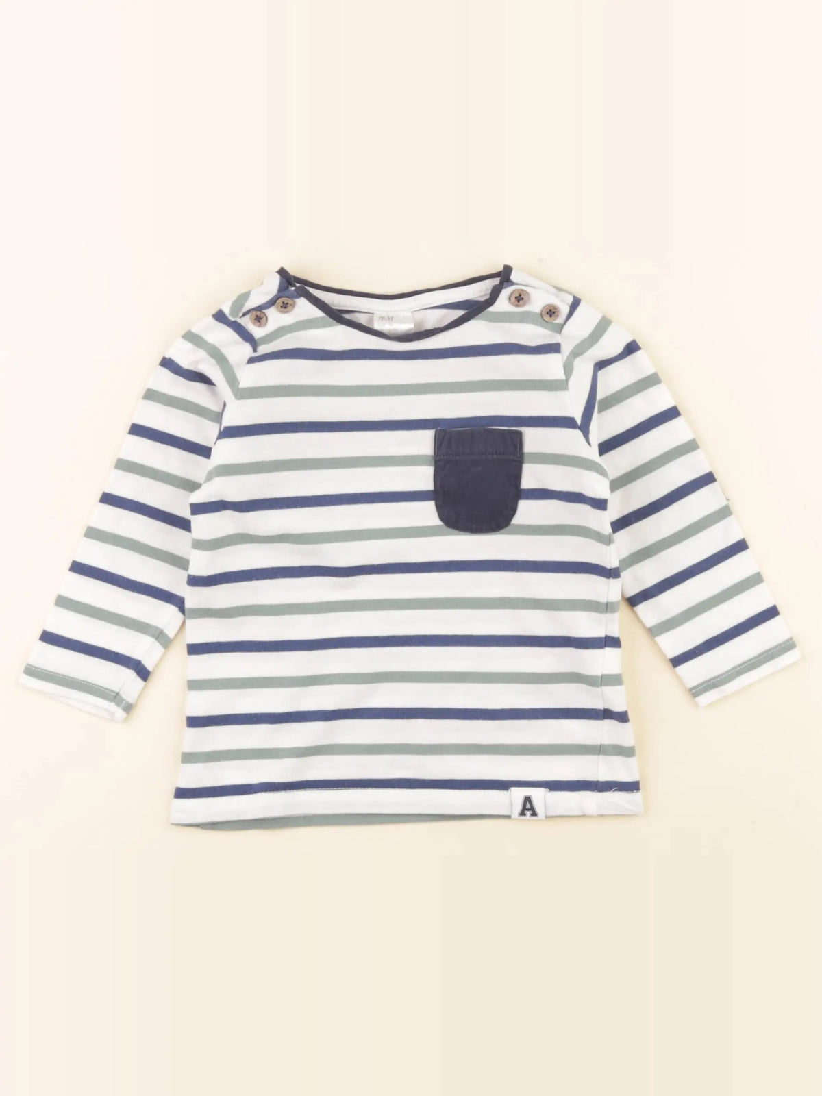 H&M - tee-shirt multicolore - 6/9 mois
