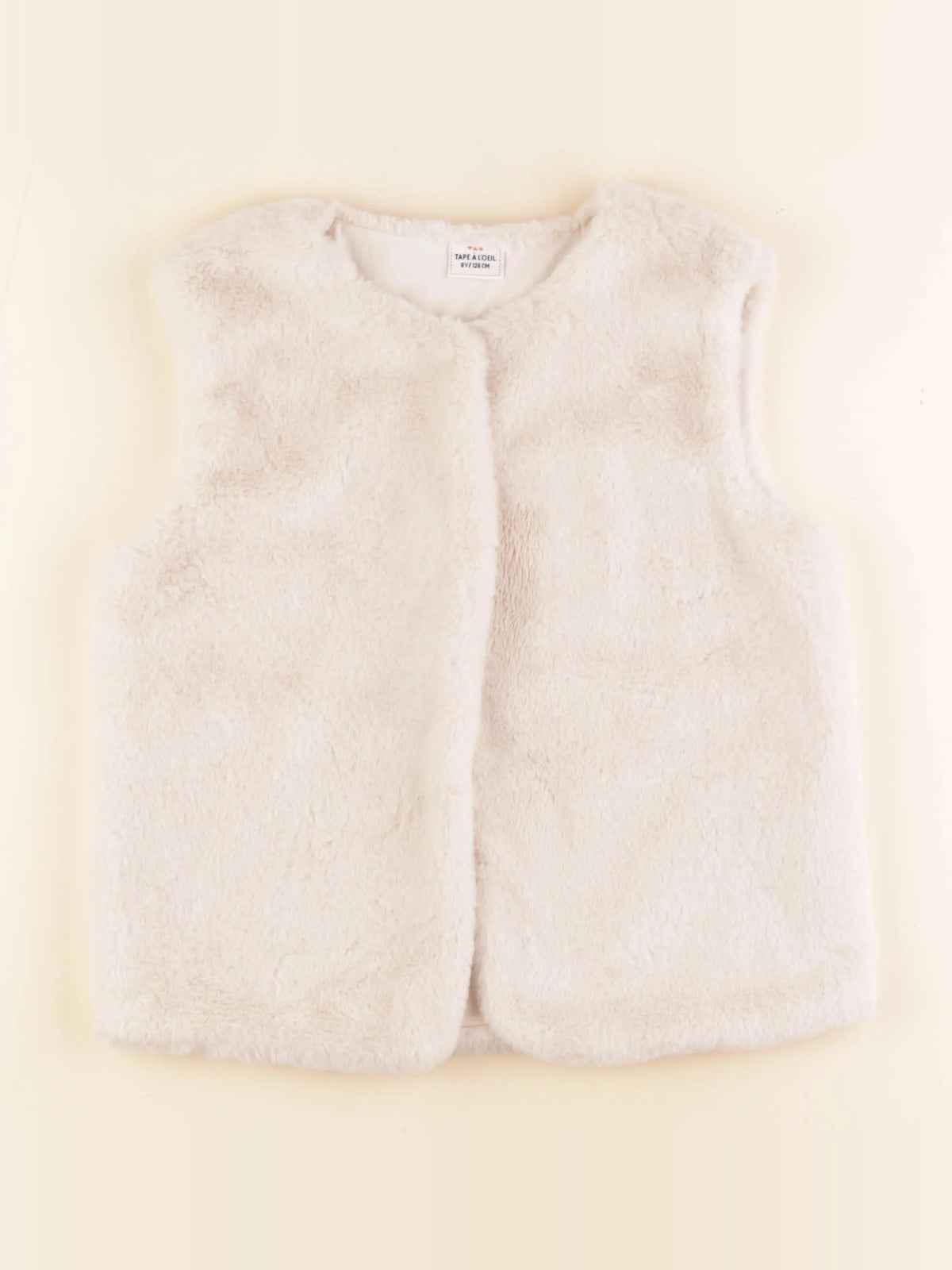 Tape à l'oeil - gilet beige - 8 ans
