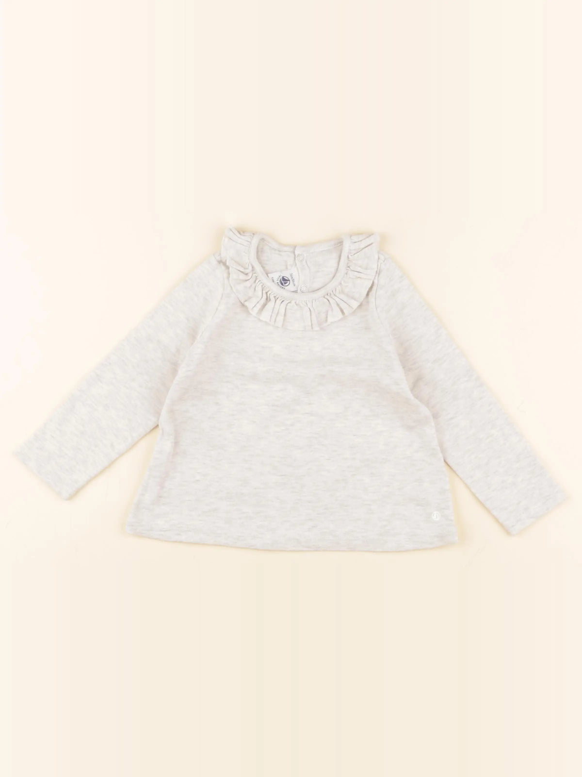 Petit Bateau - tee-shirt gris - 24 mois