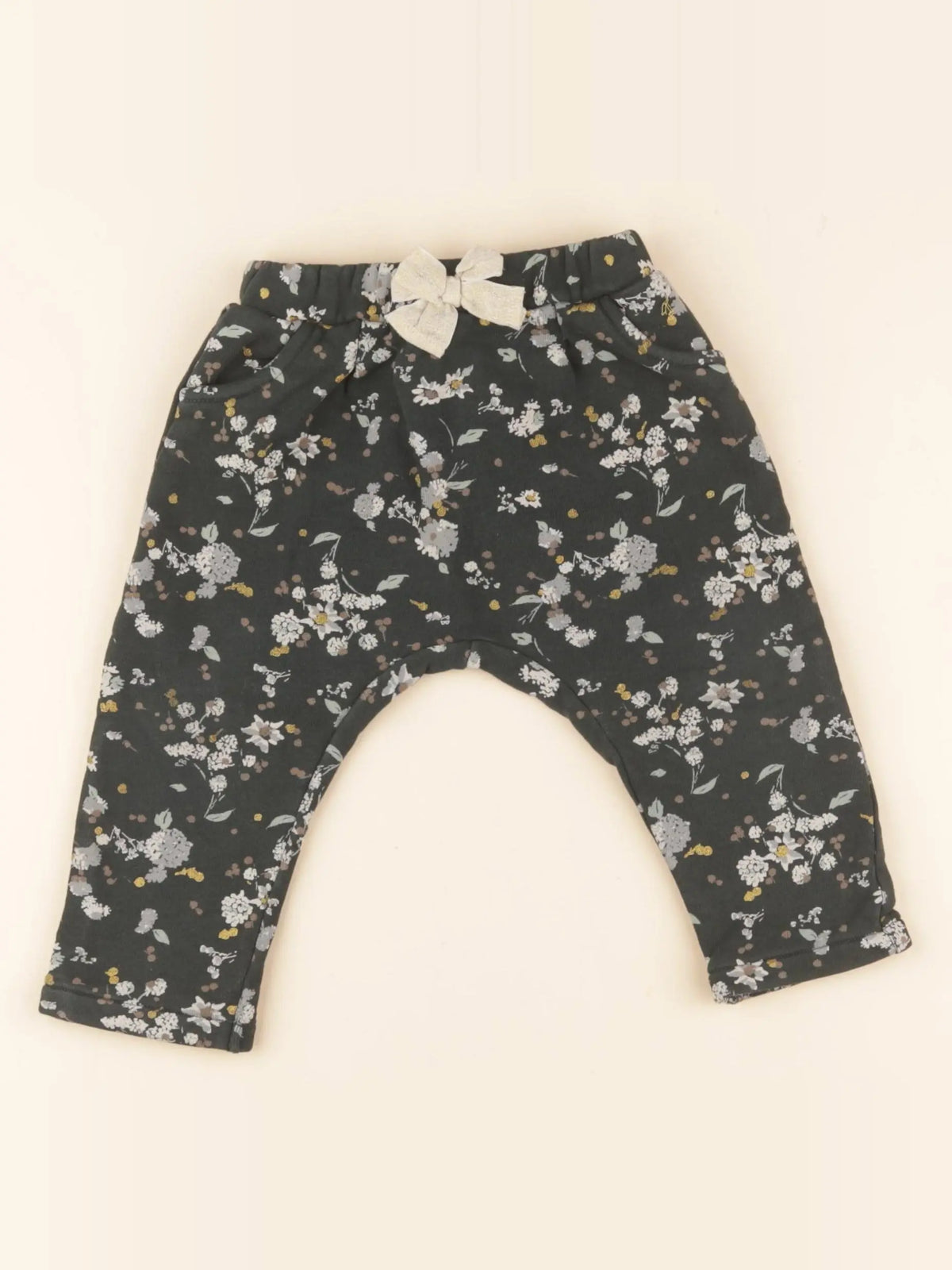 Petit Bateau - pantalon vert - 18 mois