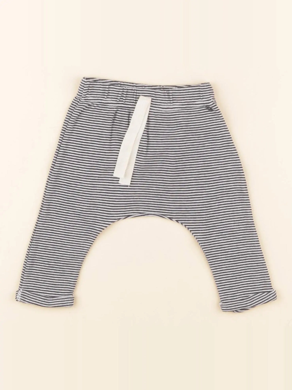 Petit Bateau - sarouel bleu - 3 mois