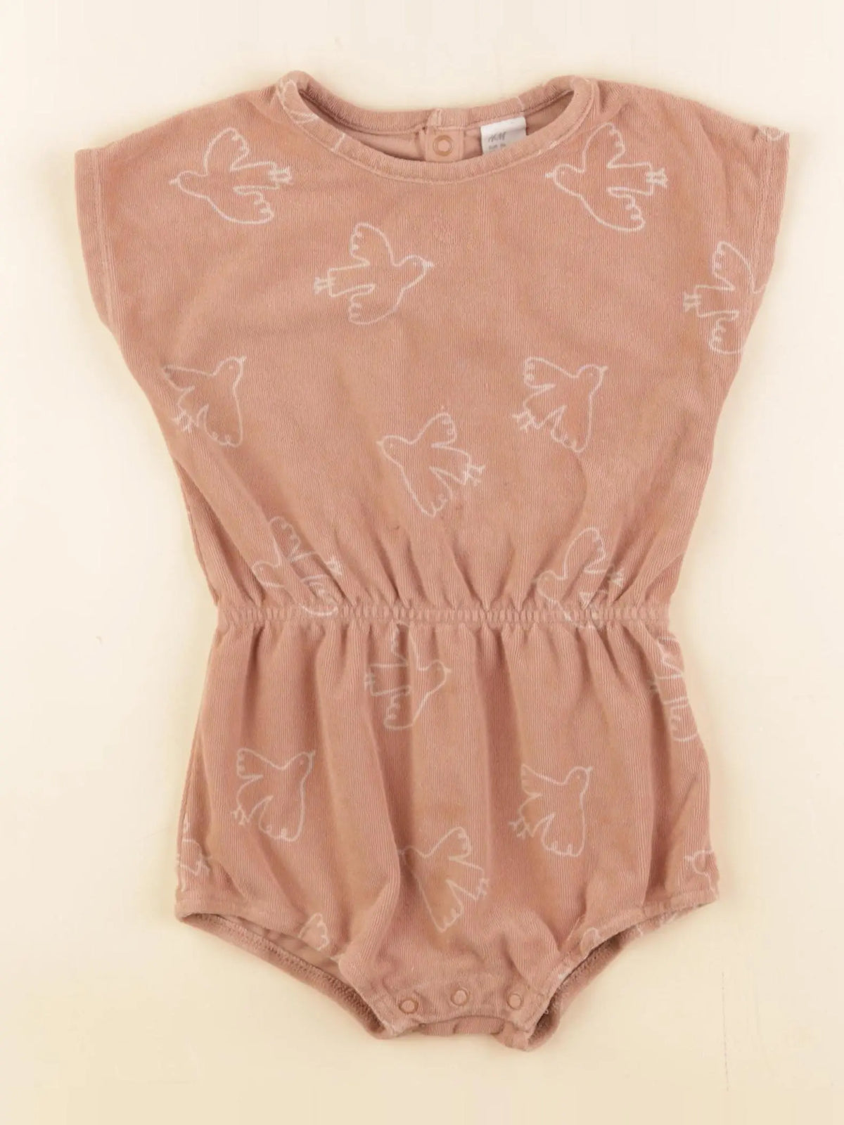H&M - combinaison beige - 12/18 mois