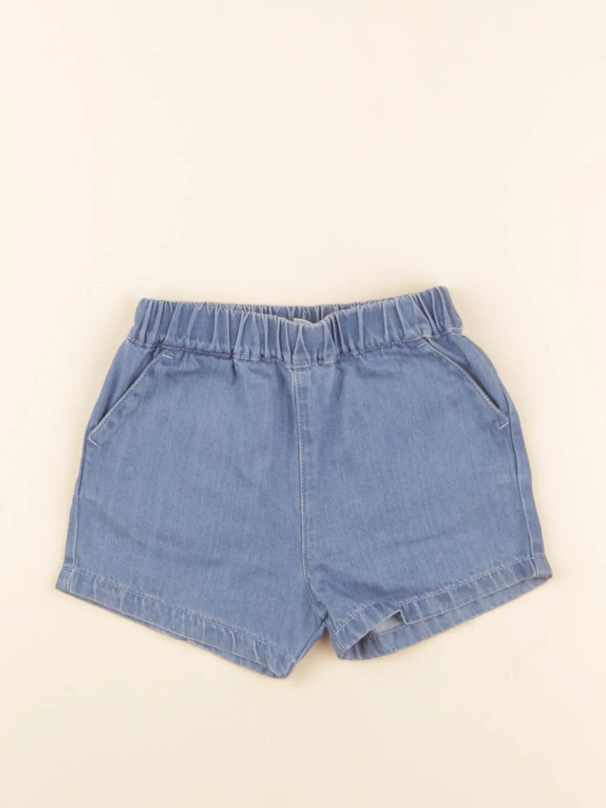 Petit Bateau - short bleu - 18 mois