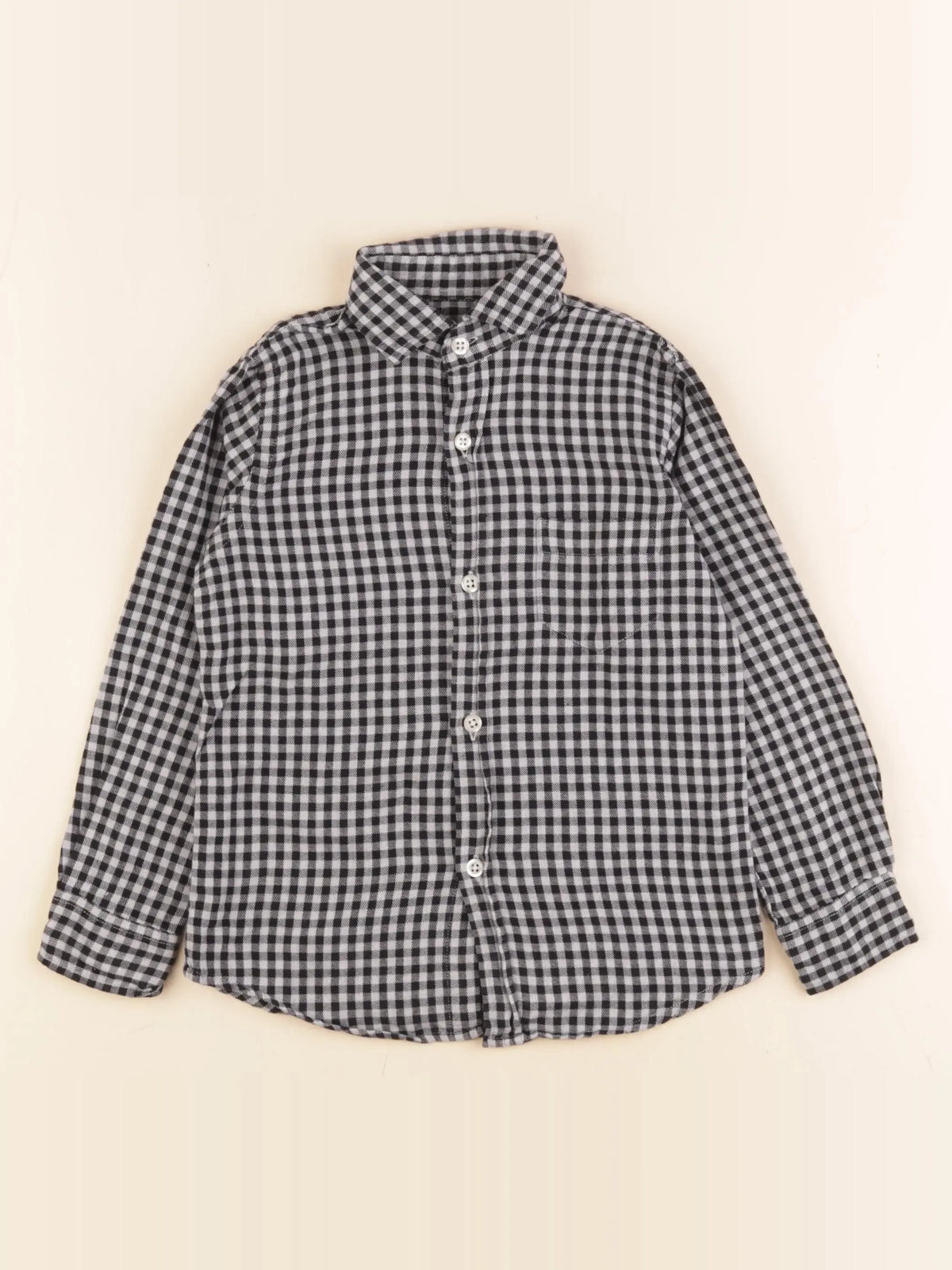 Hartford - chemise noir, blanc - 4 ans