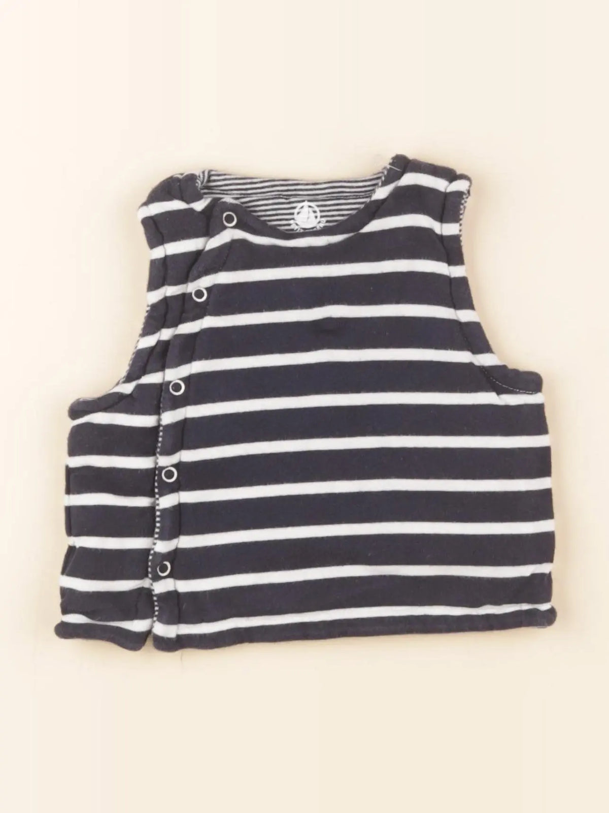 Petit Bateau - sweat bleu - 3 mois