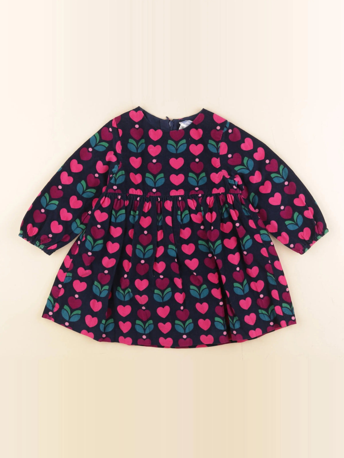 Jacadi - robe bleu, rose - 24 mois
