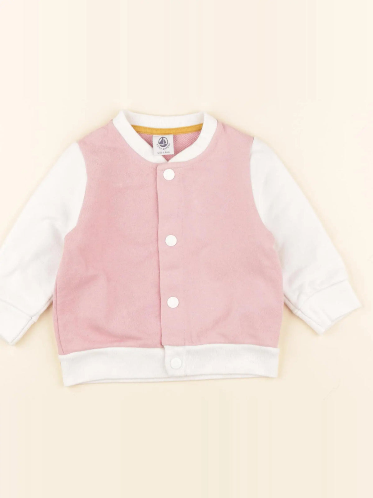 Petit Bateau - sweat imprimé au dos rose - 6 mois