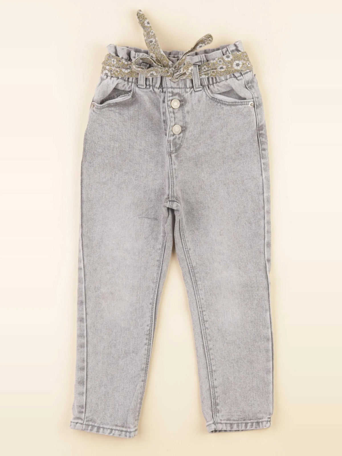Vertbaudet - jean gris - 4 ans