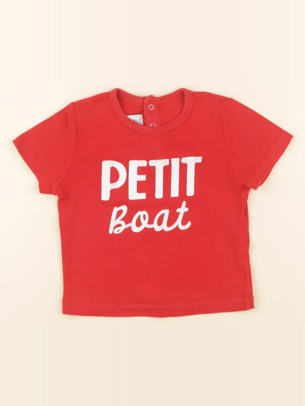 Petit Bateau - tee-shirt rouge - 18 mois