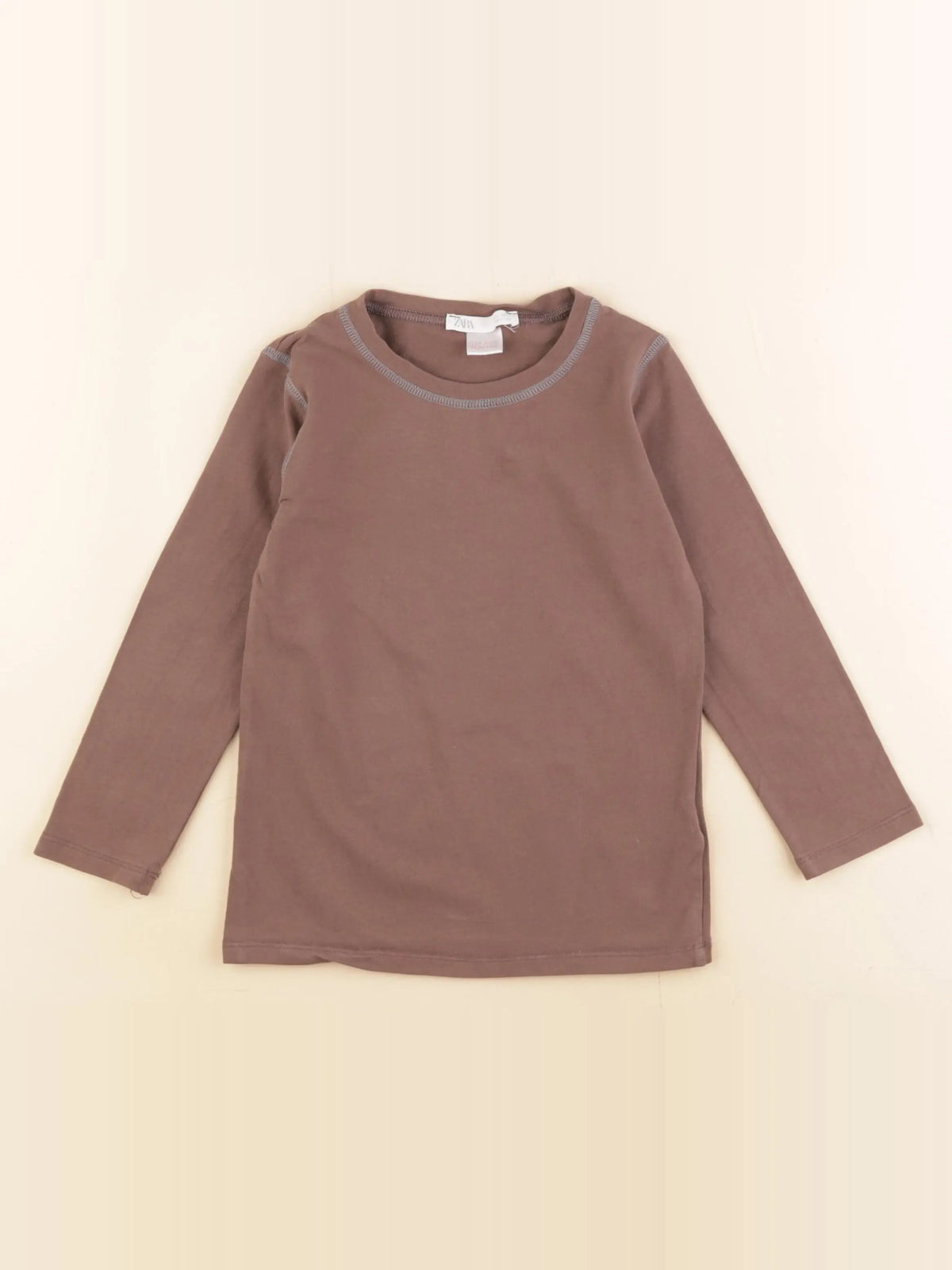 Zara - tee-shirt marron - 5 ans