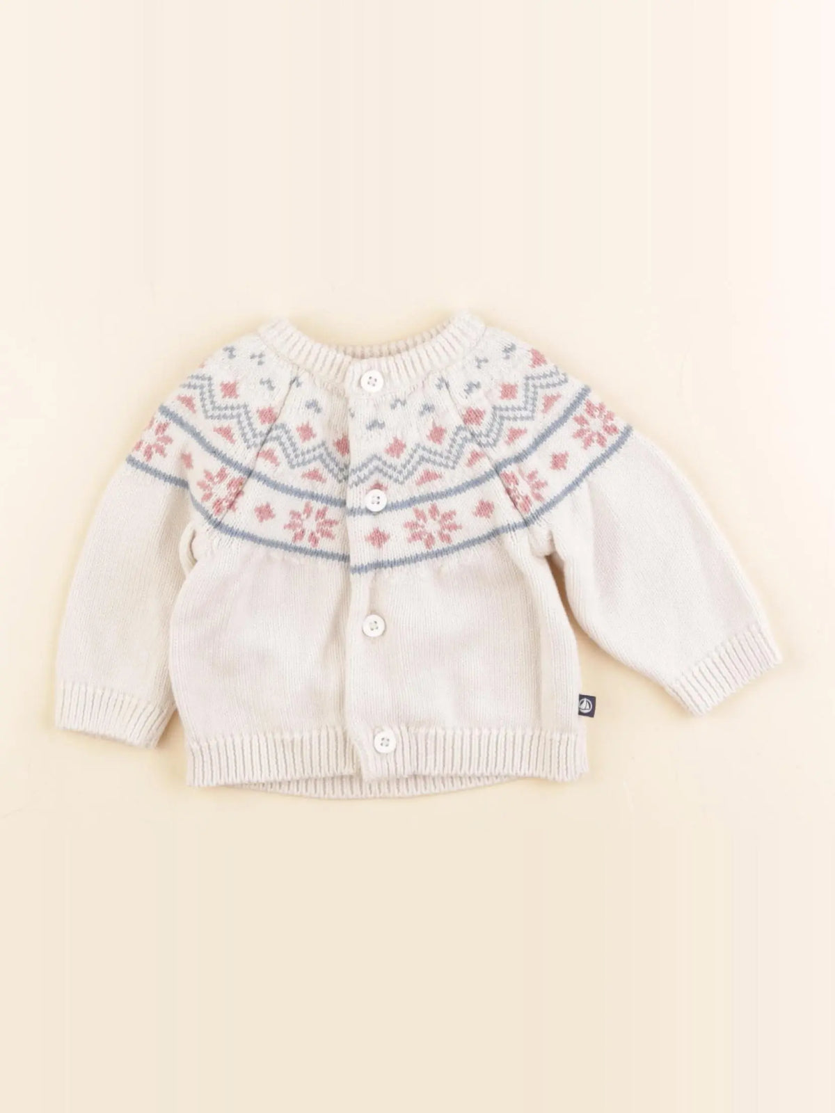 Petit Bateau - gilet beige - 3 mois