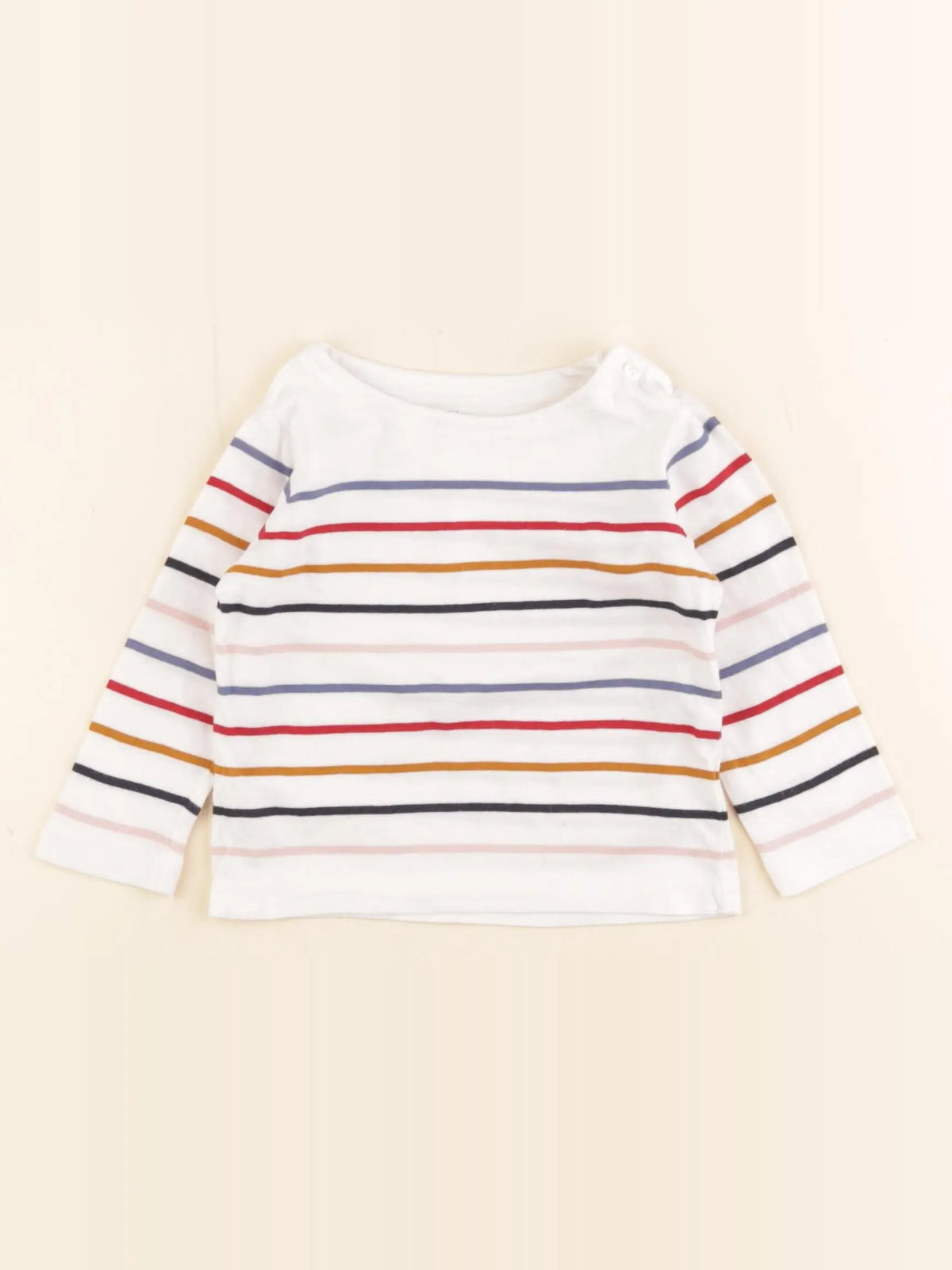 Boutchou - tee-shirt multicolore, blanc - 6 mois
