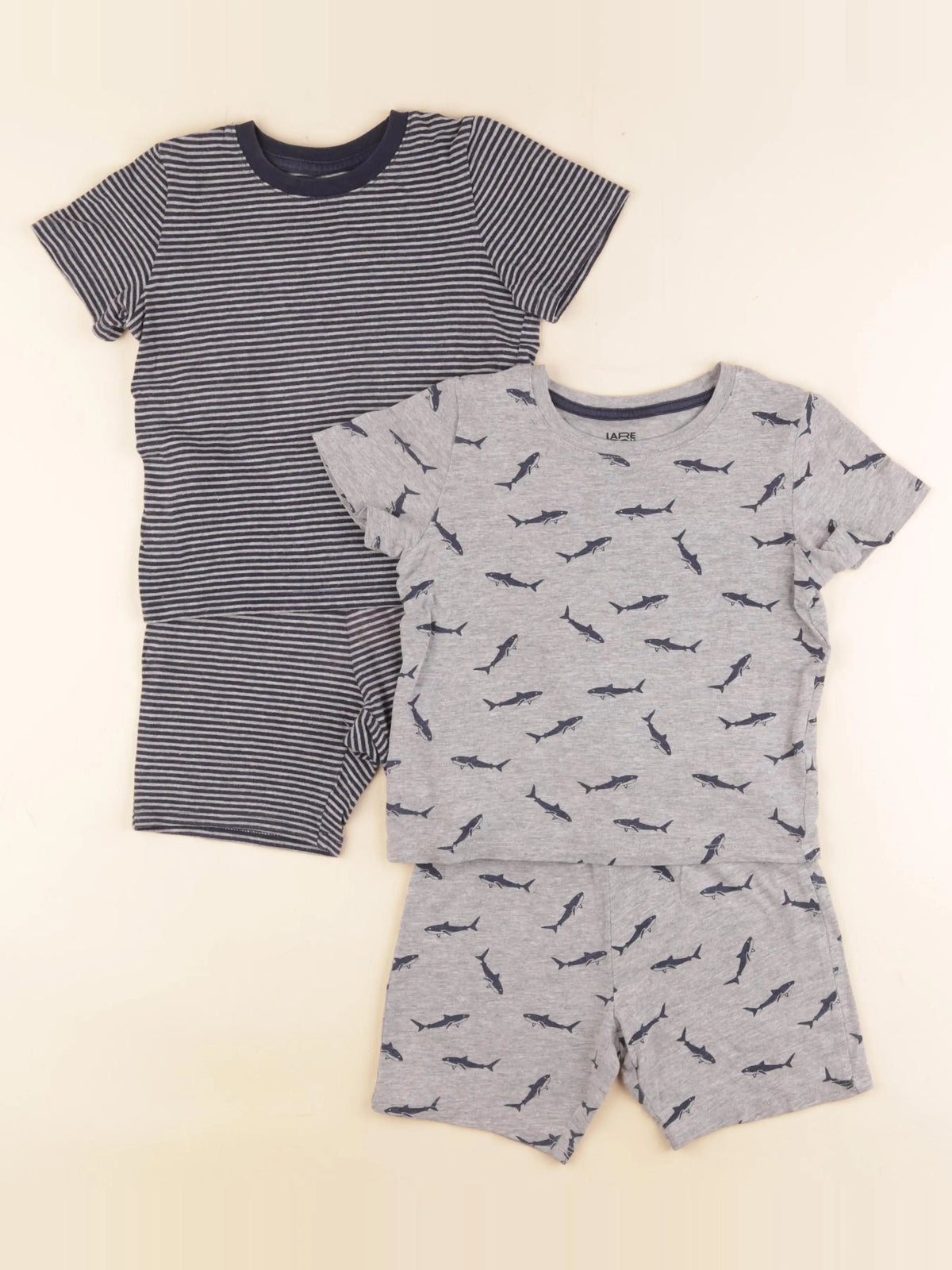 La Redoute - lot de 2 pyjamas coton bleu, gris - 3 ans