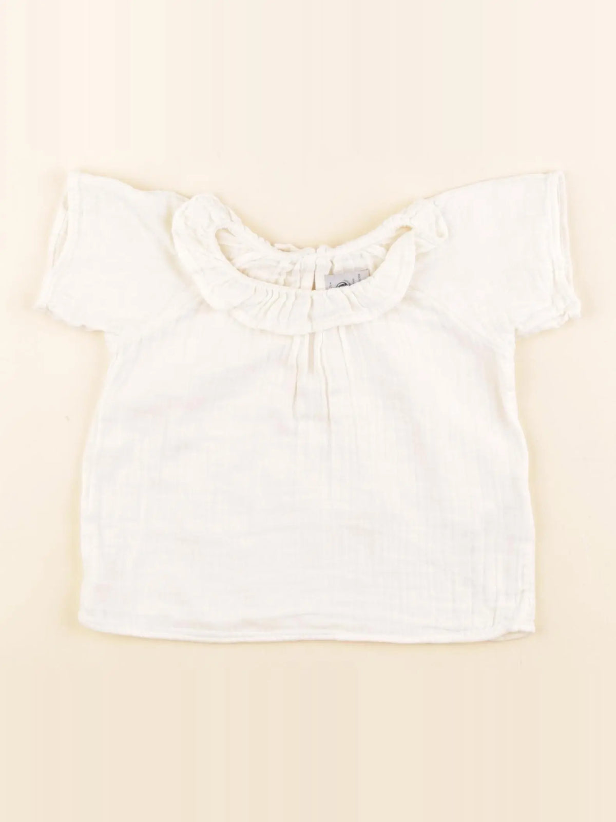 Petit Bateau - blouse beige - 6 mois