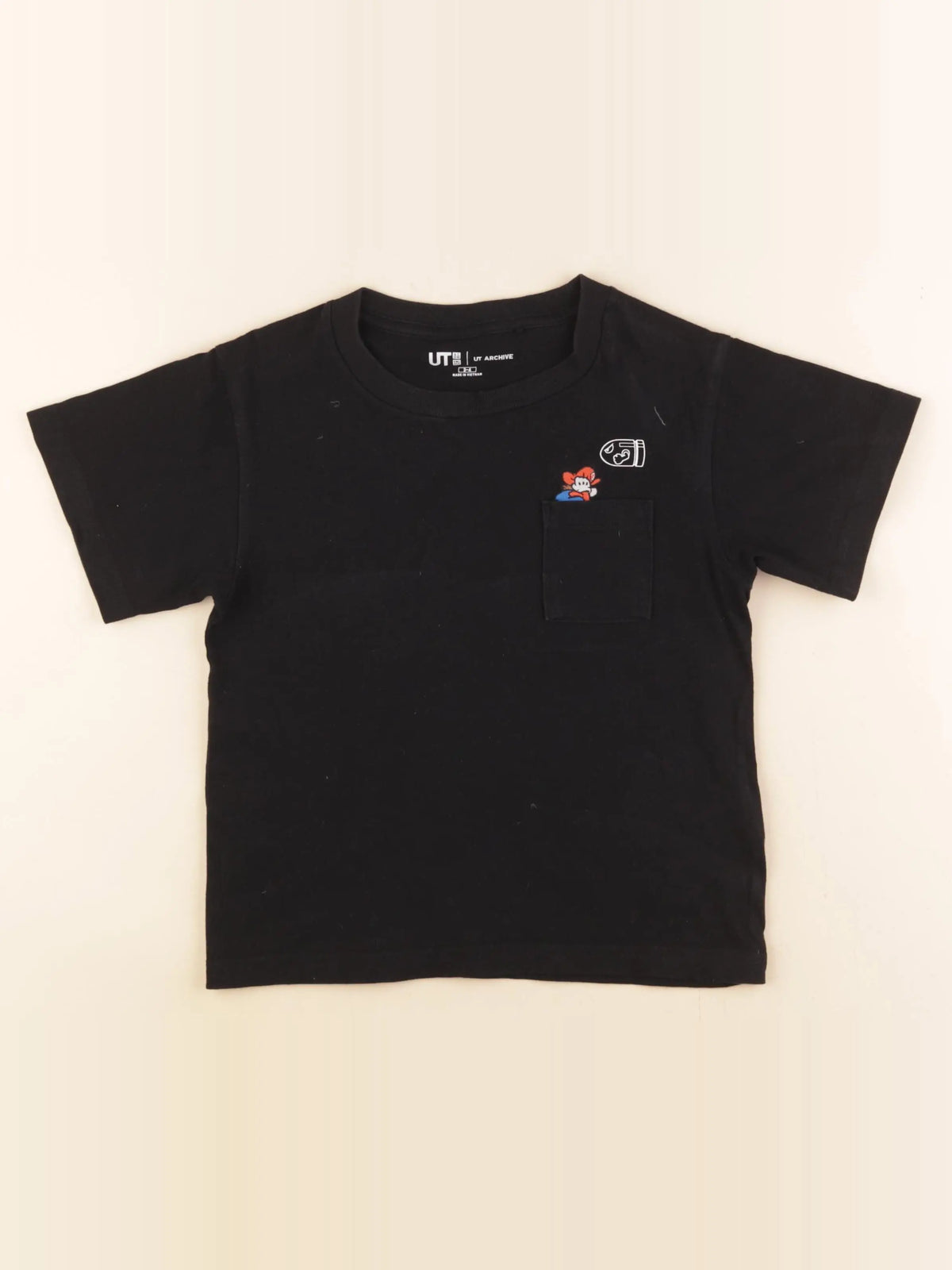Uniqlo - tee-shirt noir - 3/4 ans
