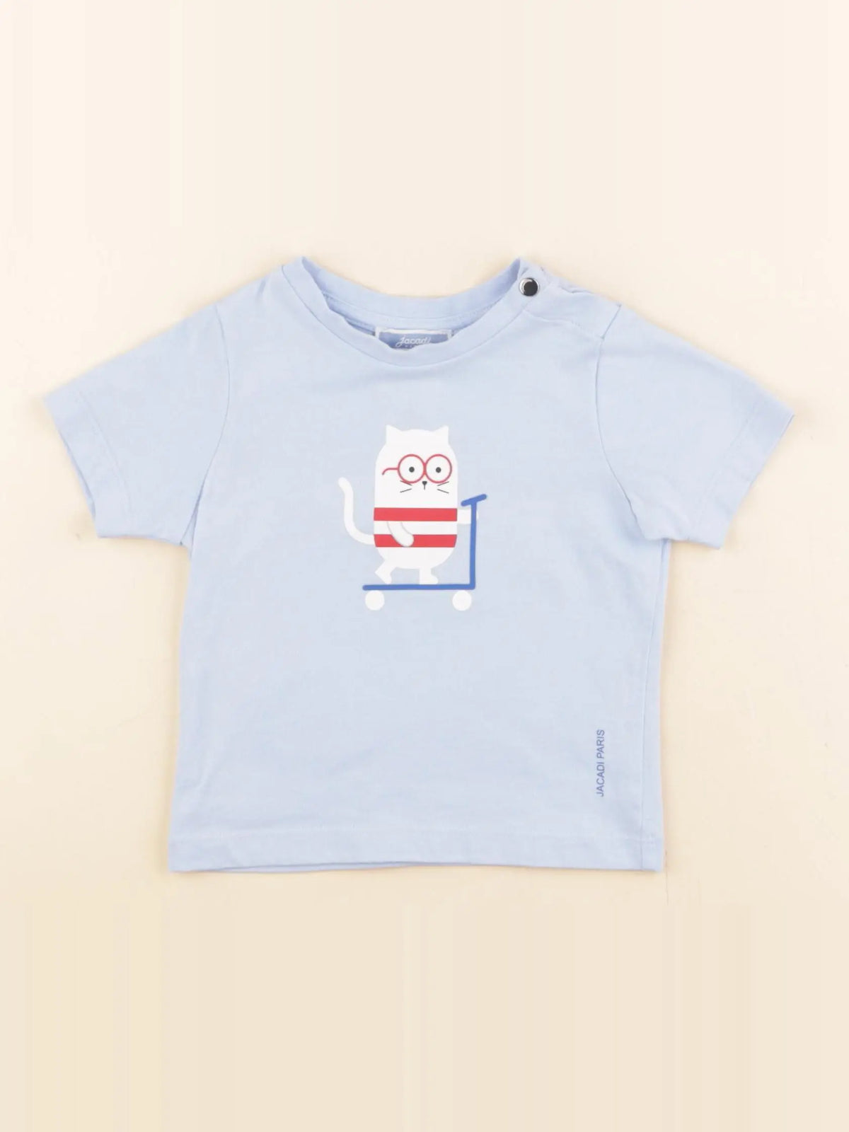 Jacadi - tee-shirt bleu - 12 mois